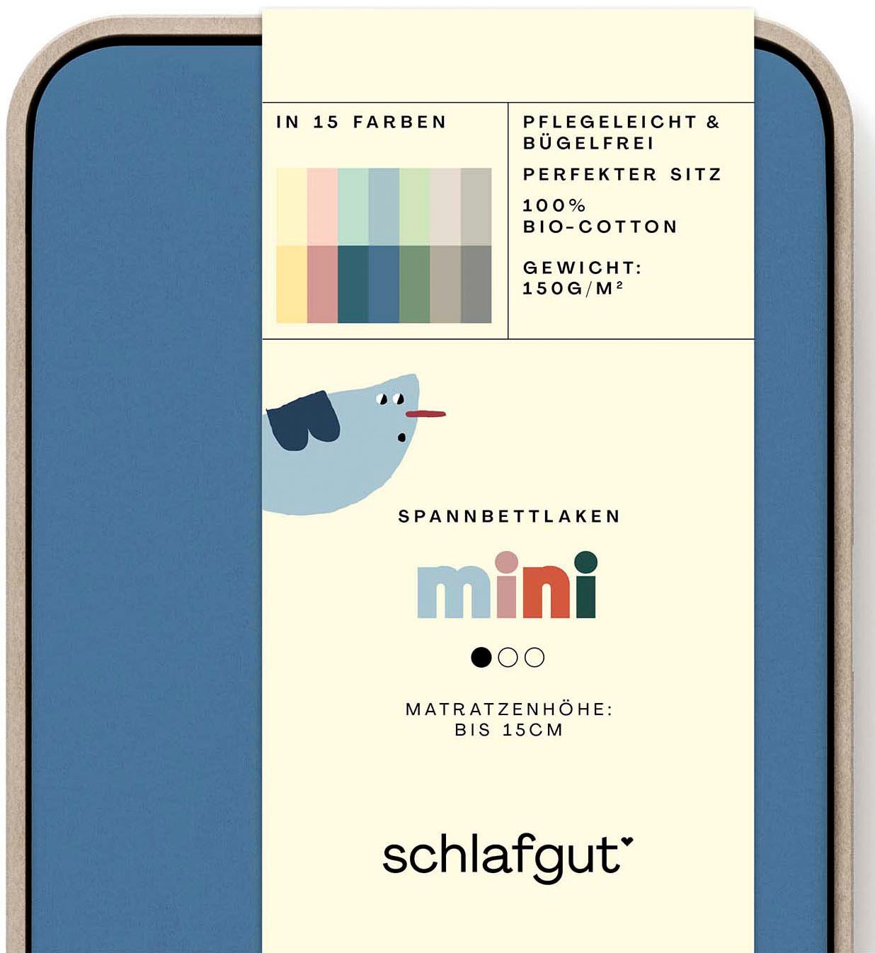 Schlafgut Spannbettlaken "Casual Mini Spannbettlaken" für Kinder, MADE IN GREEN by OEKO-TEX