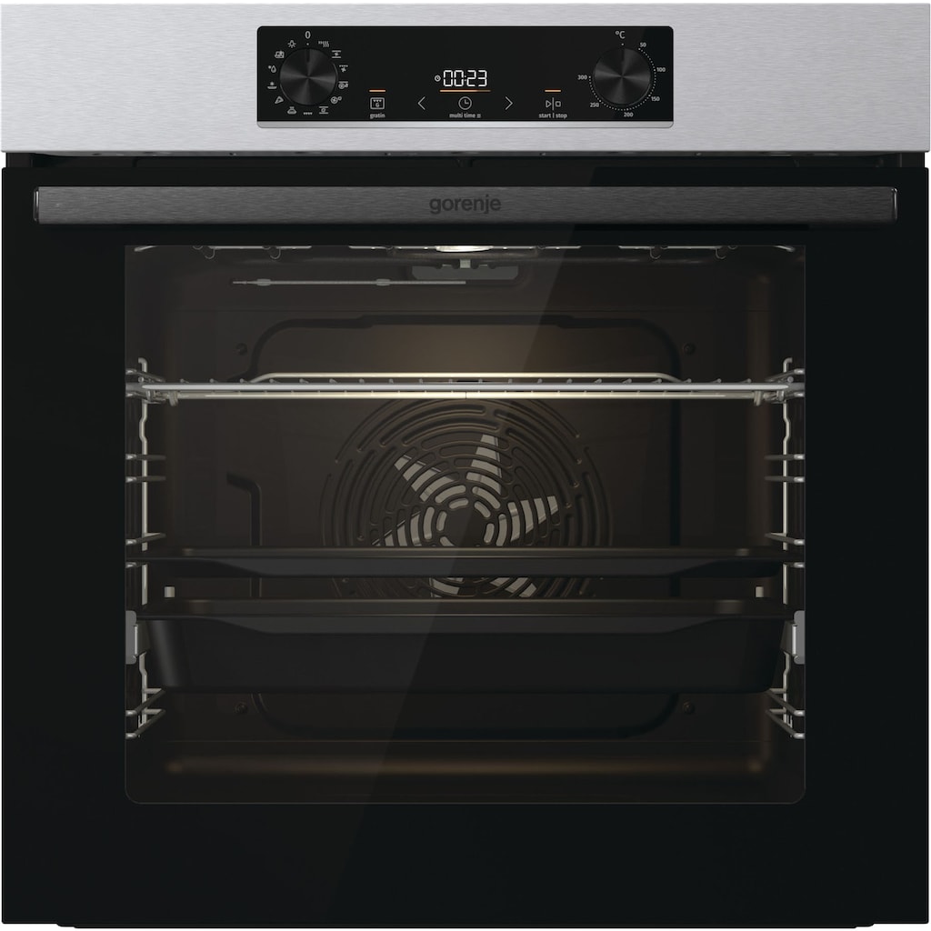 GORENJE Backofen-Set »Pacific Backofen-Set Basic 2021«, BOSB737OTX, mit 1-fach-Teleskopauszug, Aqua Clean