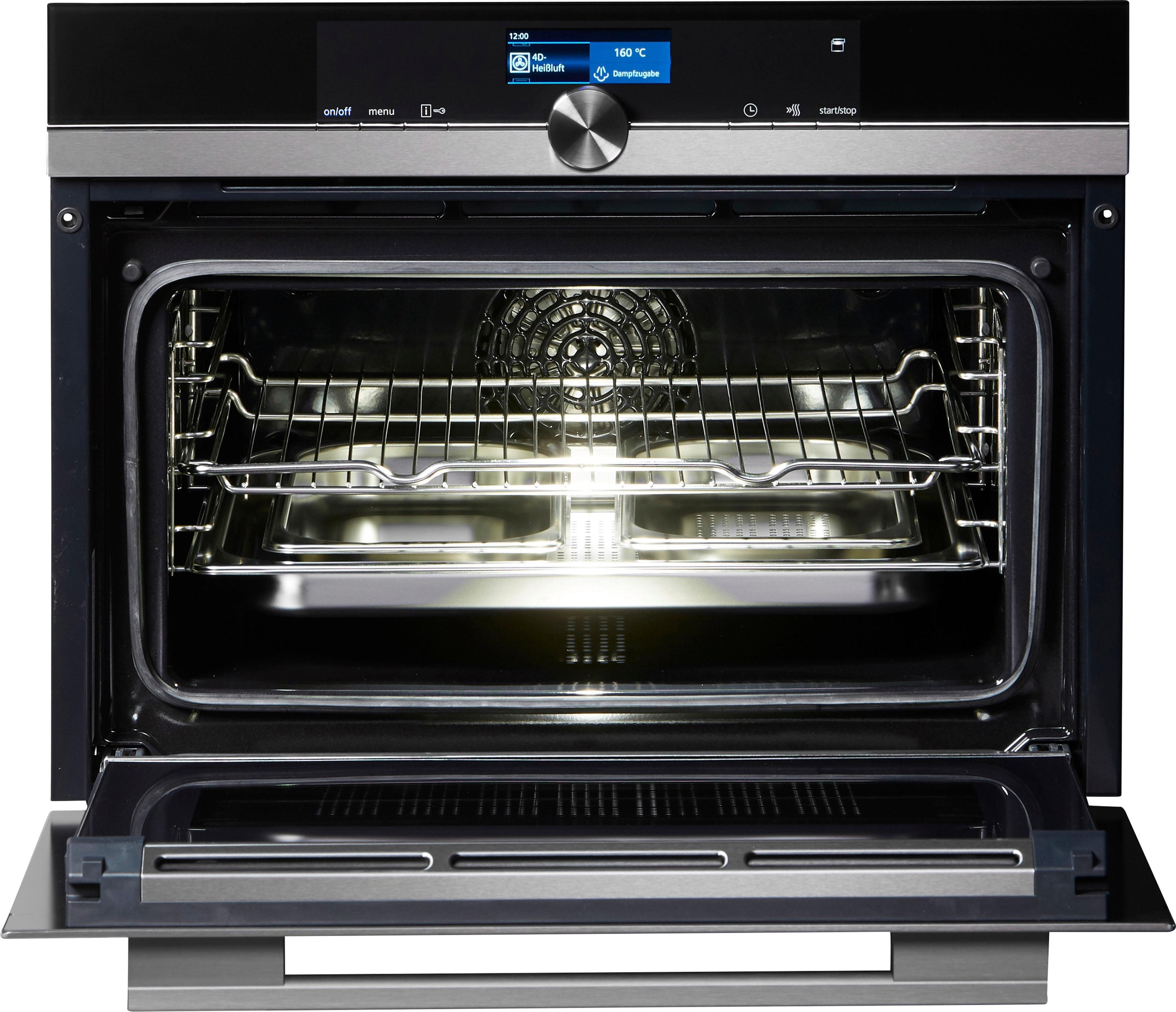 SIEMENS Dampfbackofen iQ700 »CS636GBS2«, mit Teleskopauszug nachrüstbar