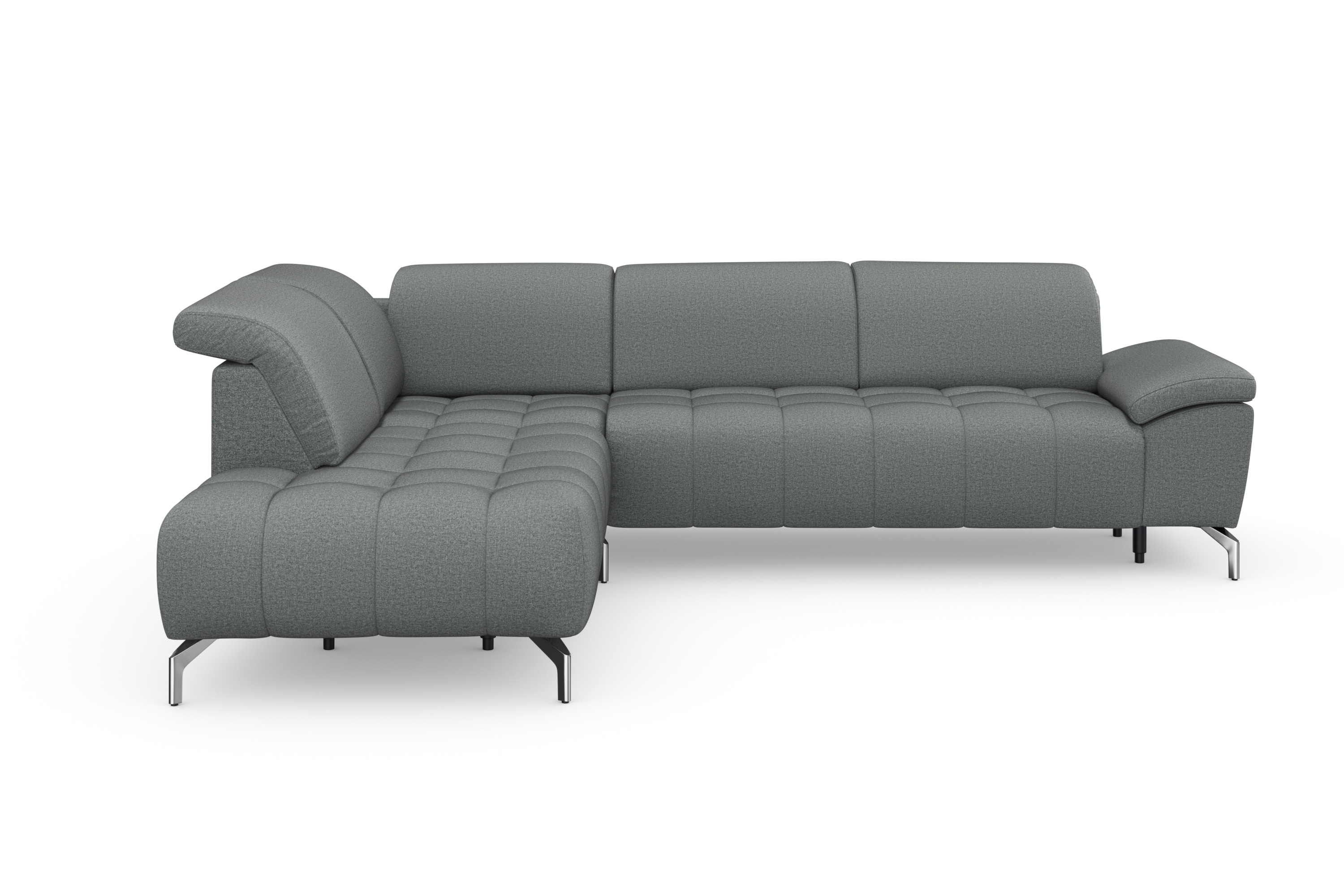 sit&more Ecksofa "Cool L-Form" wahlweise mit Kopfteilverstellung und Vorziehsitz, motorisch