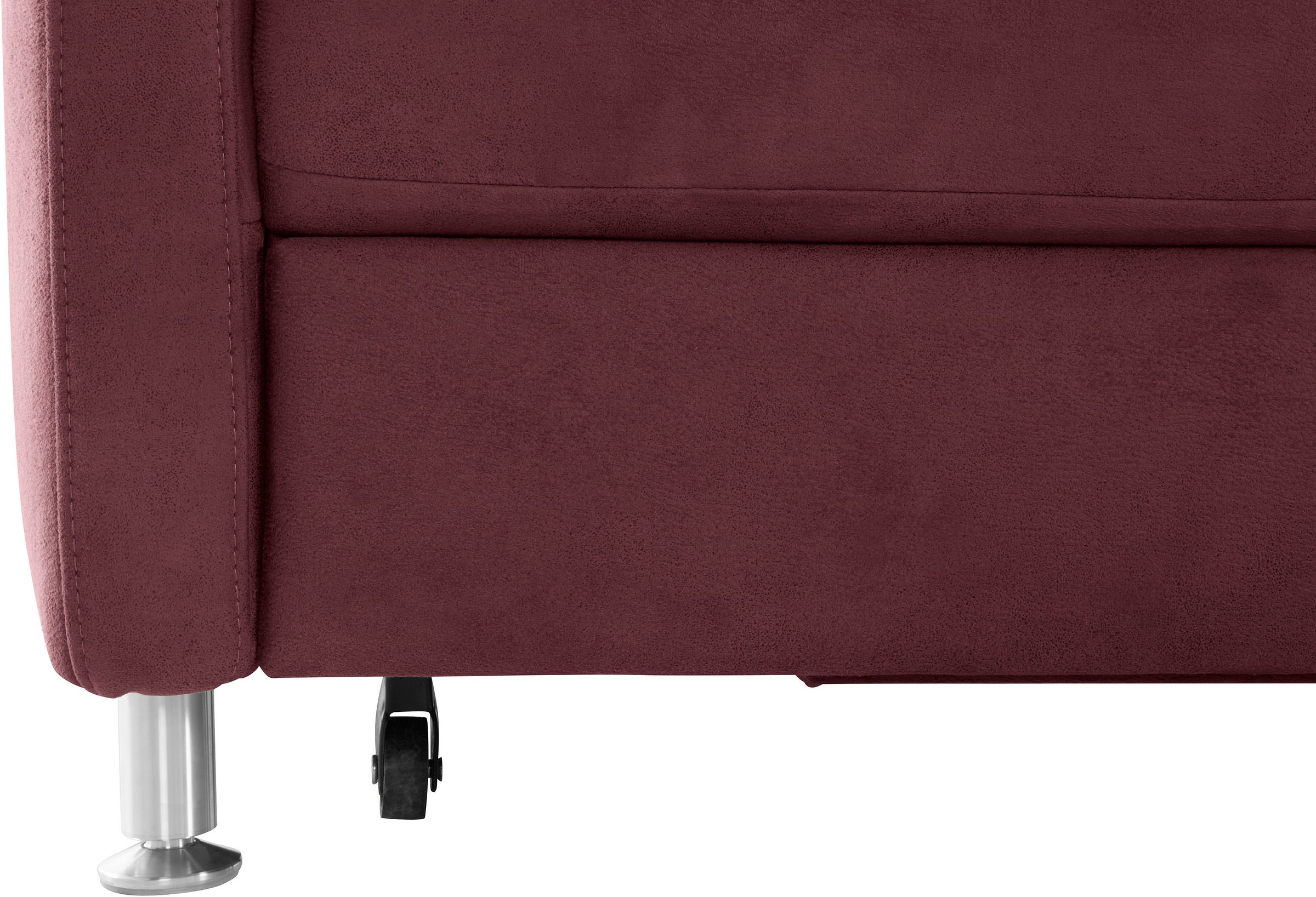 sit&more Ecksofa »Darwin L-Form« inklusive Federkern, wahlweise mit Kopfteilverstellung, Bettfunktion