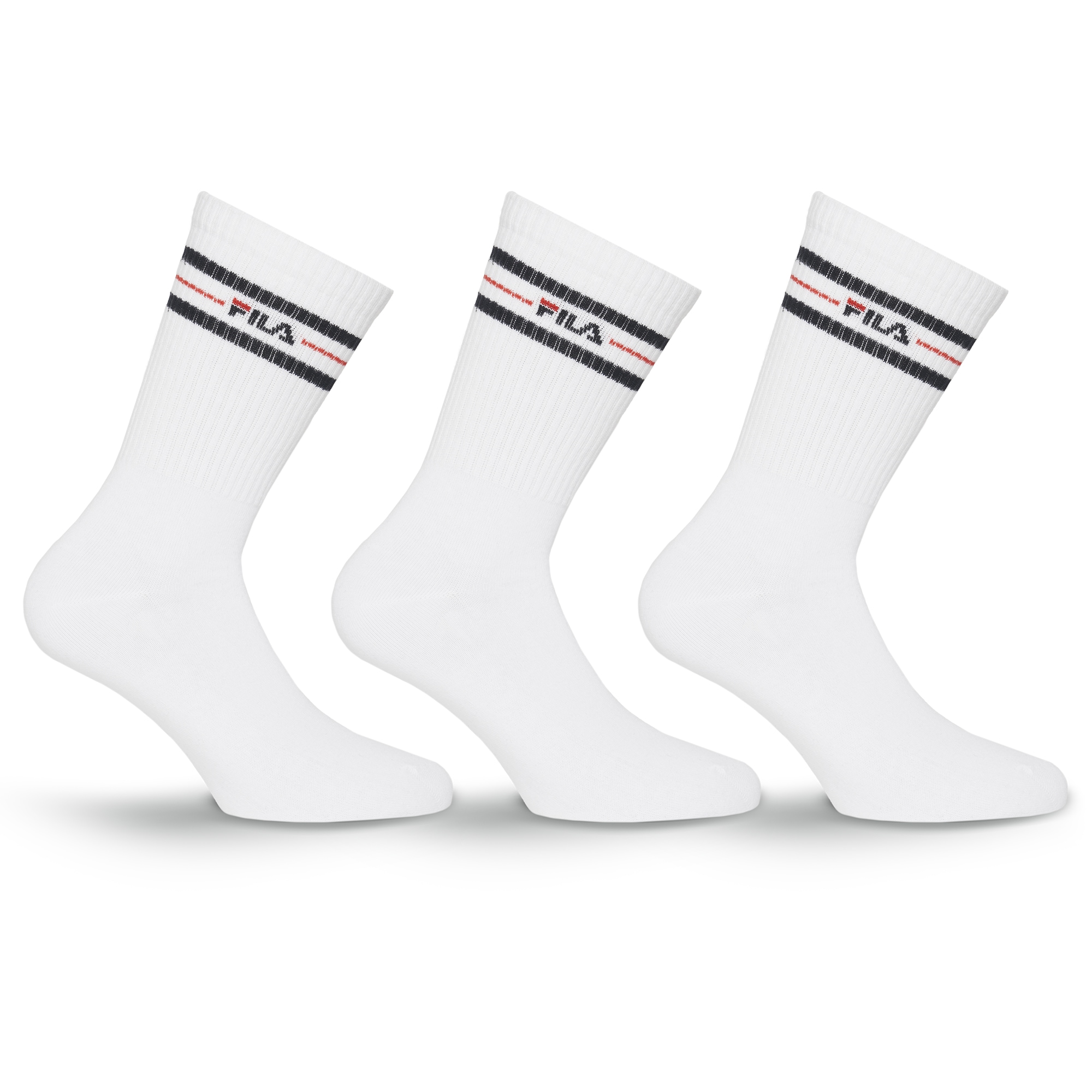 Fila Socken "UNISEX LIFESTYLE PLAIN SOCKS" 3 Paar, 3 Stk. tlg. mit Logo-Schriftzug