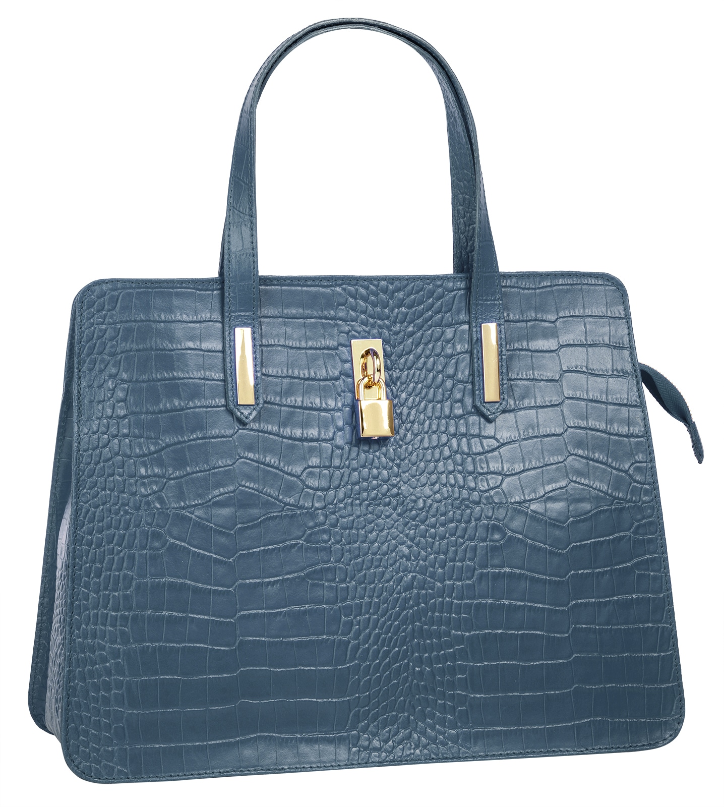 Cluty Henkeltasche, echt Leder, Made in Italy