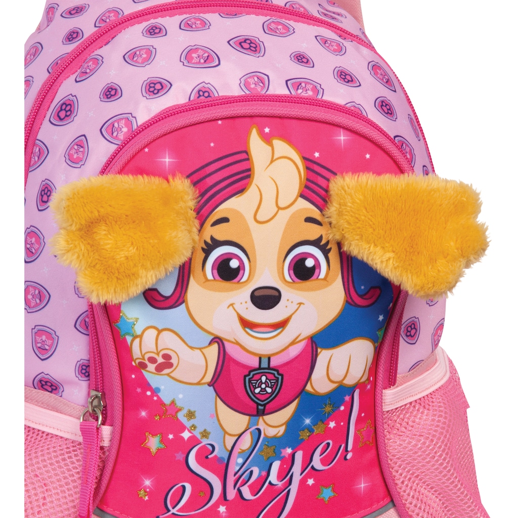 fabrizio® Kinderrucksack »Viacom Paw Patrol, rosa«, reflektierende Streifen auf den Schultergurten-Floureszierende Flächen