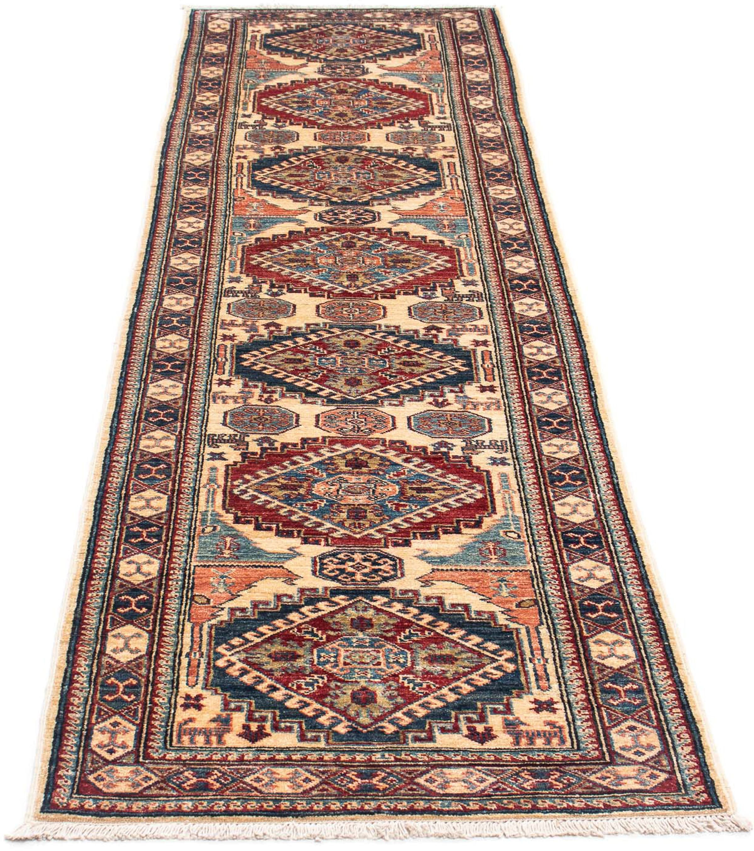 morgenland Orientteppich "Ziegler - Kazak - 290 x 75 cm - mehrfarbig", rechteckig, 6 mm Höhe, Wohnzimmer, Handgeknüpft, 