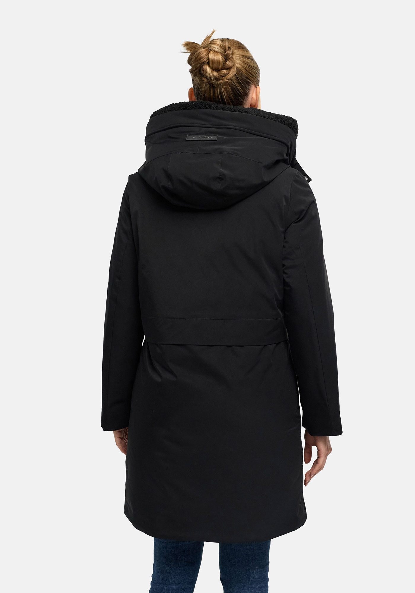Marikoo Parka »Pakaami« mit Kapuze Winterparka mit Kapuze, Teddyfutter, aufgesetzten Taschen