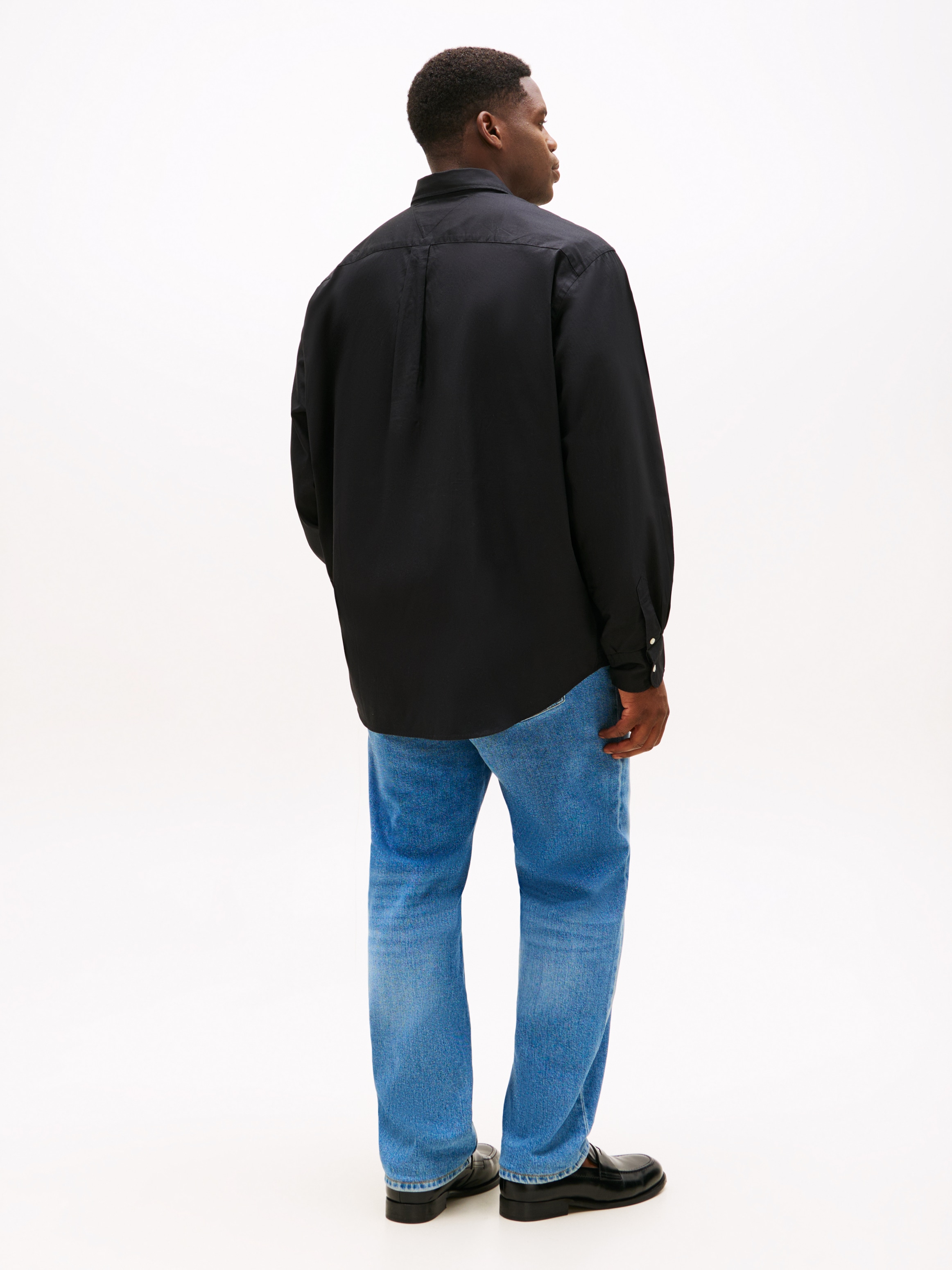 Tommy Hilfiger Big & Tall Langarmhemd »BT-FLEX POPLIN SOLID RF SHIRT-B«, Große Größen