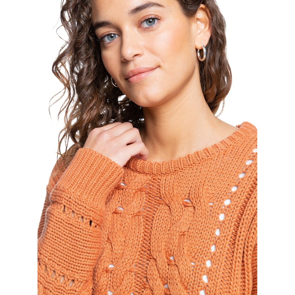 Damenmode Pullover Roxy Strickpullover »Paradise Maker« braun Damenmode Pullover Roxy Strickpullover »Paradise Maker« braun