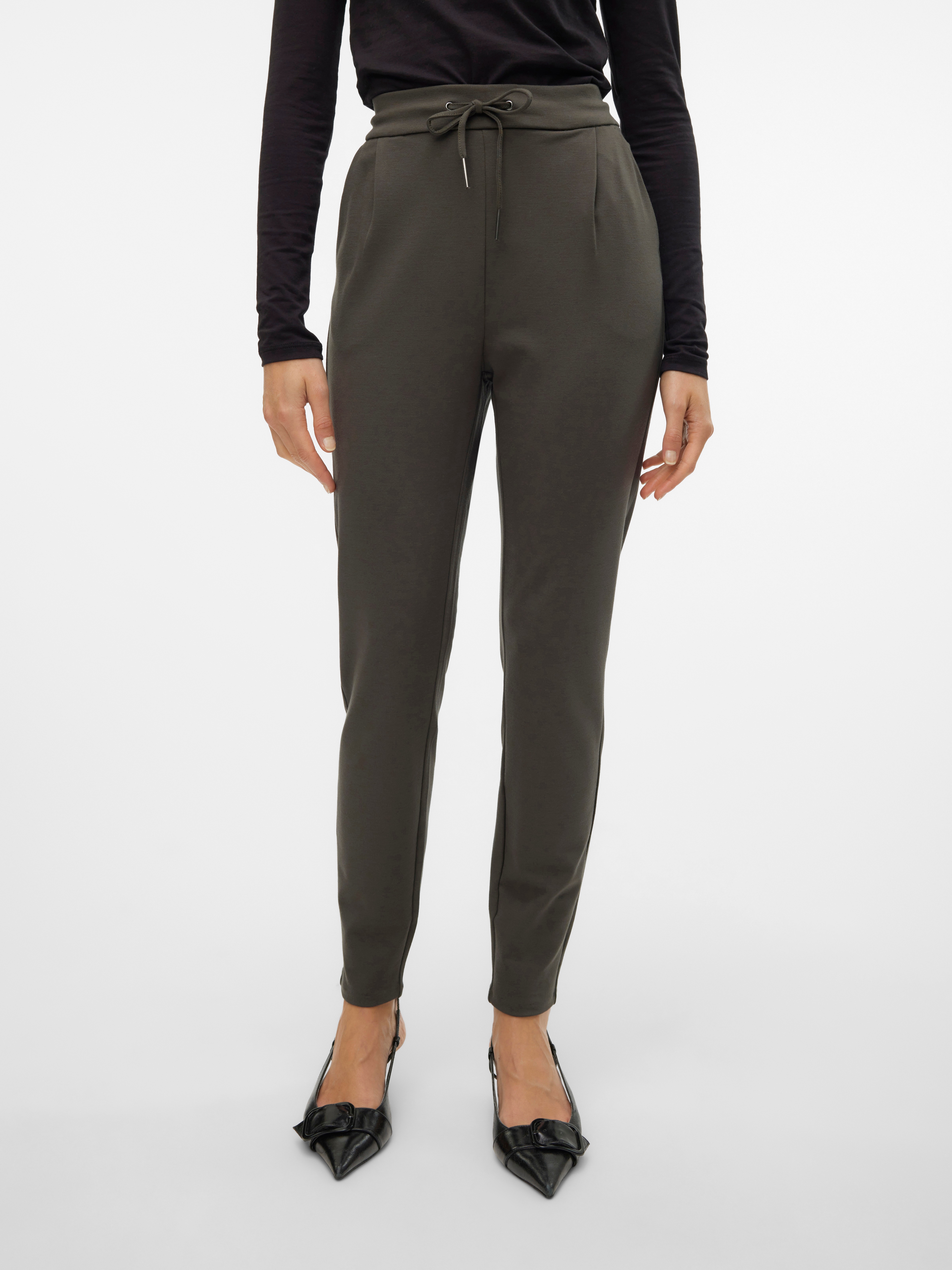 Thumbnail - Vero Moda Jogger Pants "VMEVA MR LOOSE STRING PANT GA NOOS" hinten mit elastischem Bündchen