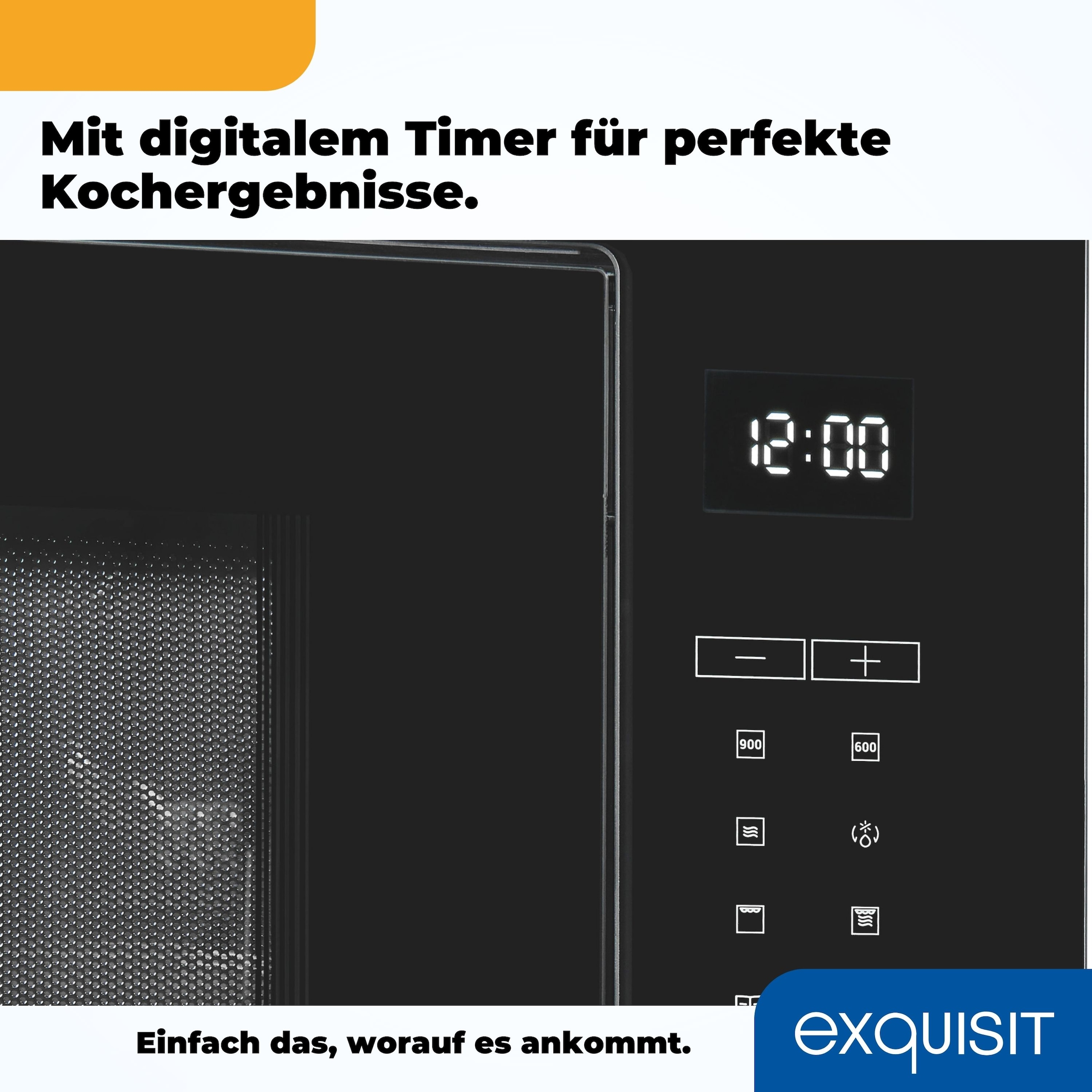 exquisit Einbau-Mikrowelle »EMW25-G-020«, Grill-Mikrowelle, 1450 W