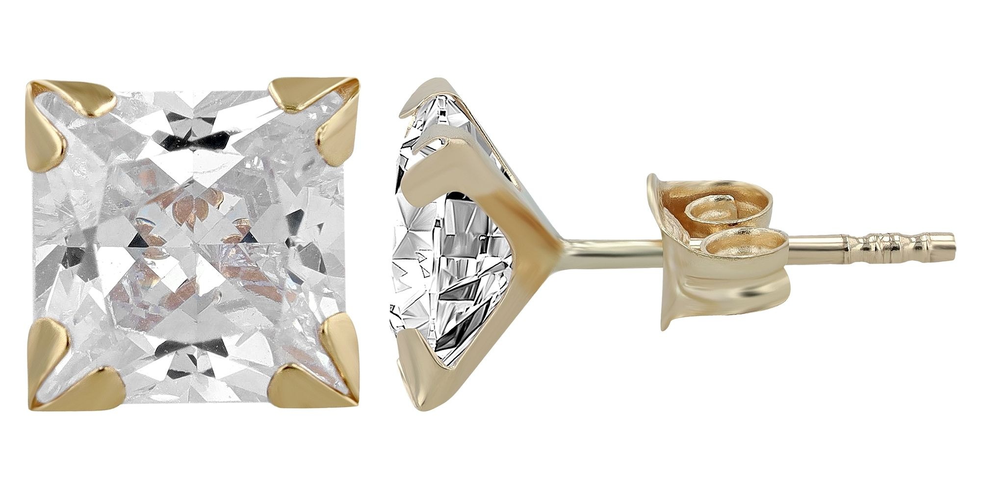 Adelia´s Paar Ohrhänger "Ohrringe – Ohrstecker aus 333 Gold mit Zirkonia" Eine schöne Geschenkidee für jeden Anlass