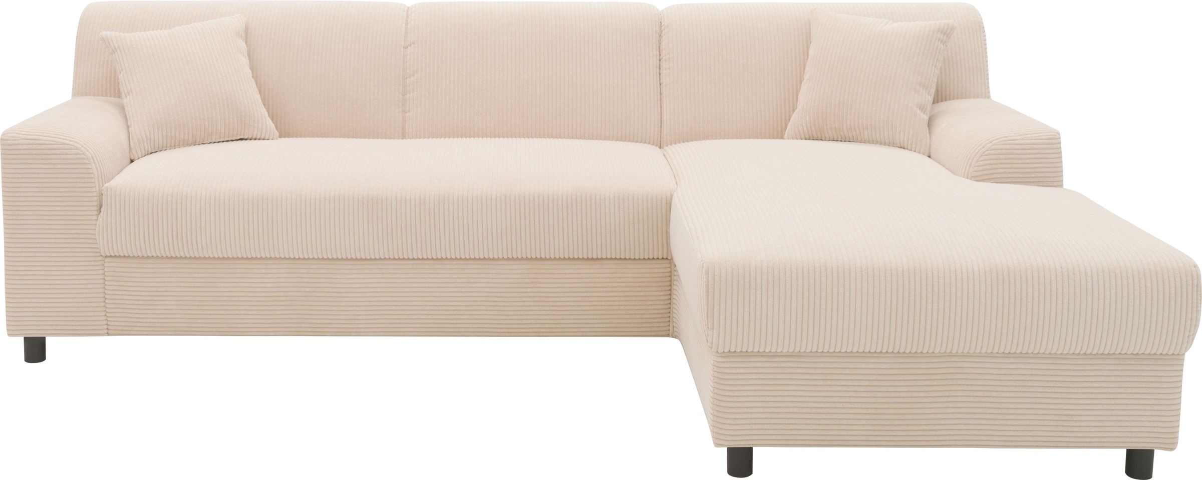 DOMO collection Ecksofa "Turah 2, L-Form, Cord oder Luxus-Microfaser, komfo günstig online kaufen