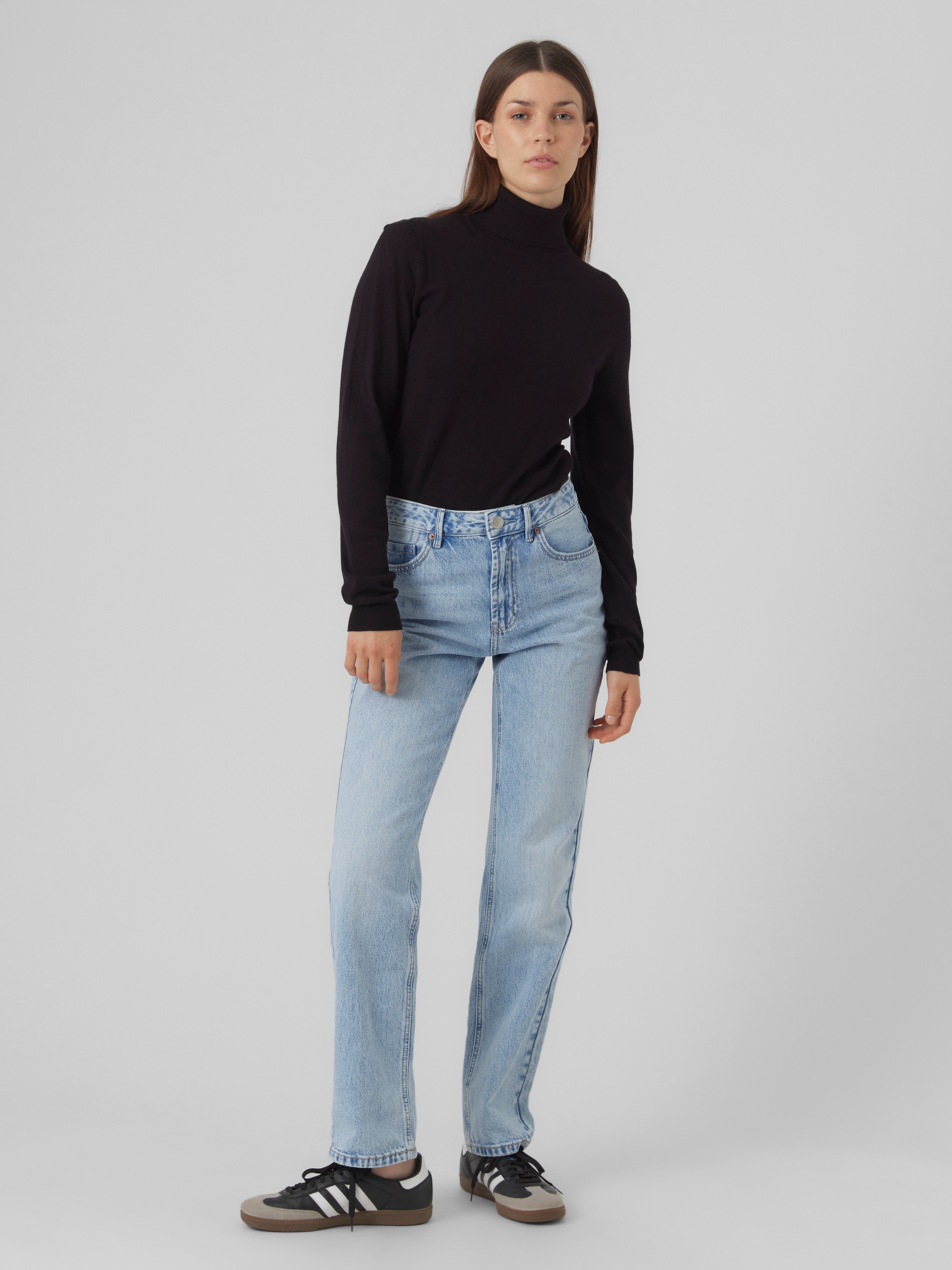 Thumbnail - Vero Moda Rollkragenpullover "VMHAPPINESS LS ROLLNK PULLOVE GA NOOS"