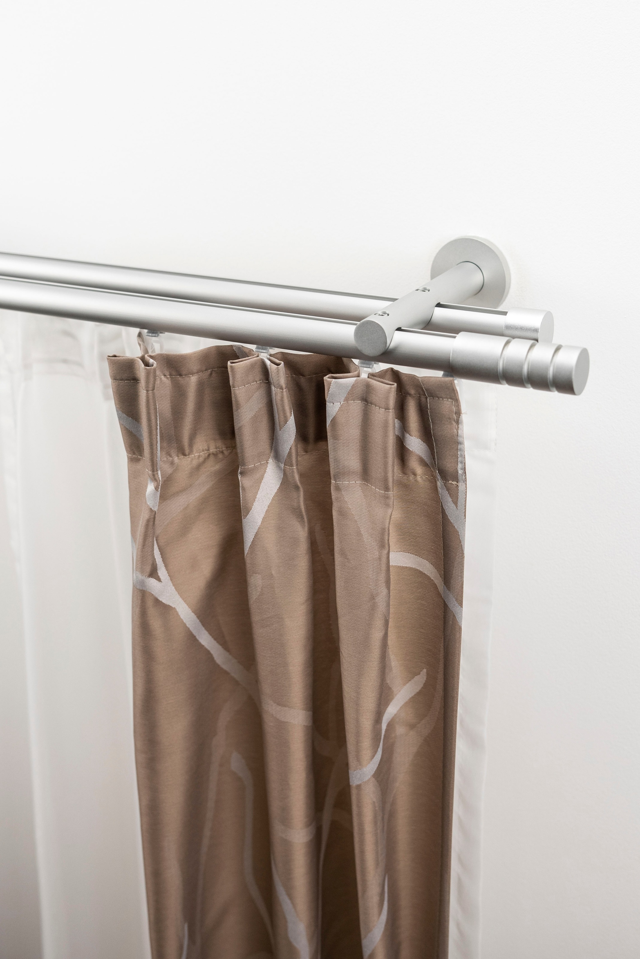 GARESA Gardinenstange »EASY«, 2 läufig-läufig, Wunschmaßlänge
