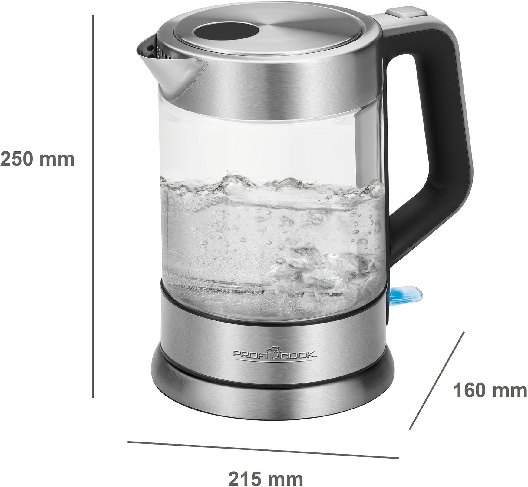 ProfiCook Wasserkocher »PC-WKS1107G«, 1,5 l, 2200 W