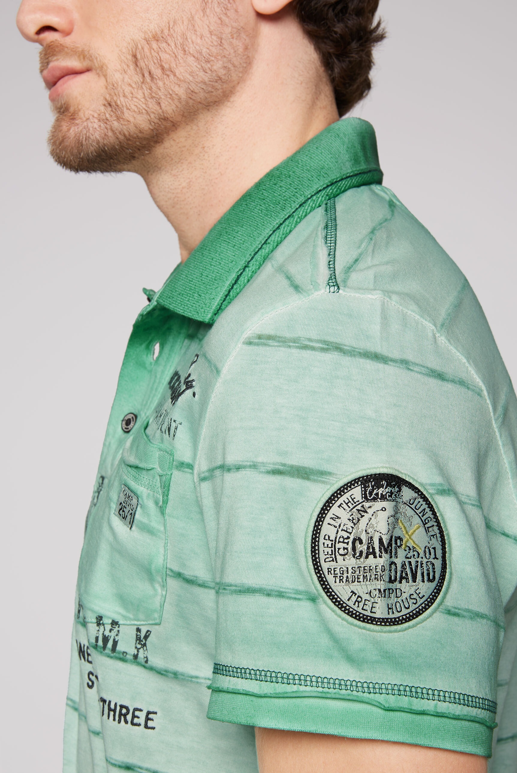CAMP DAVID Poloshirt, mit Brusttasche