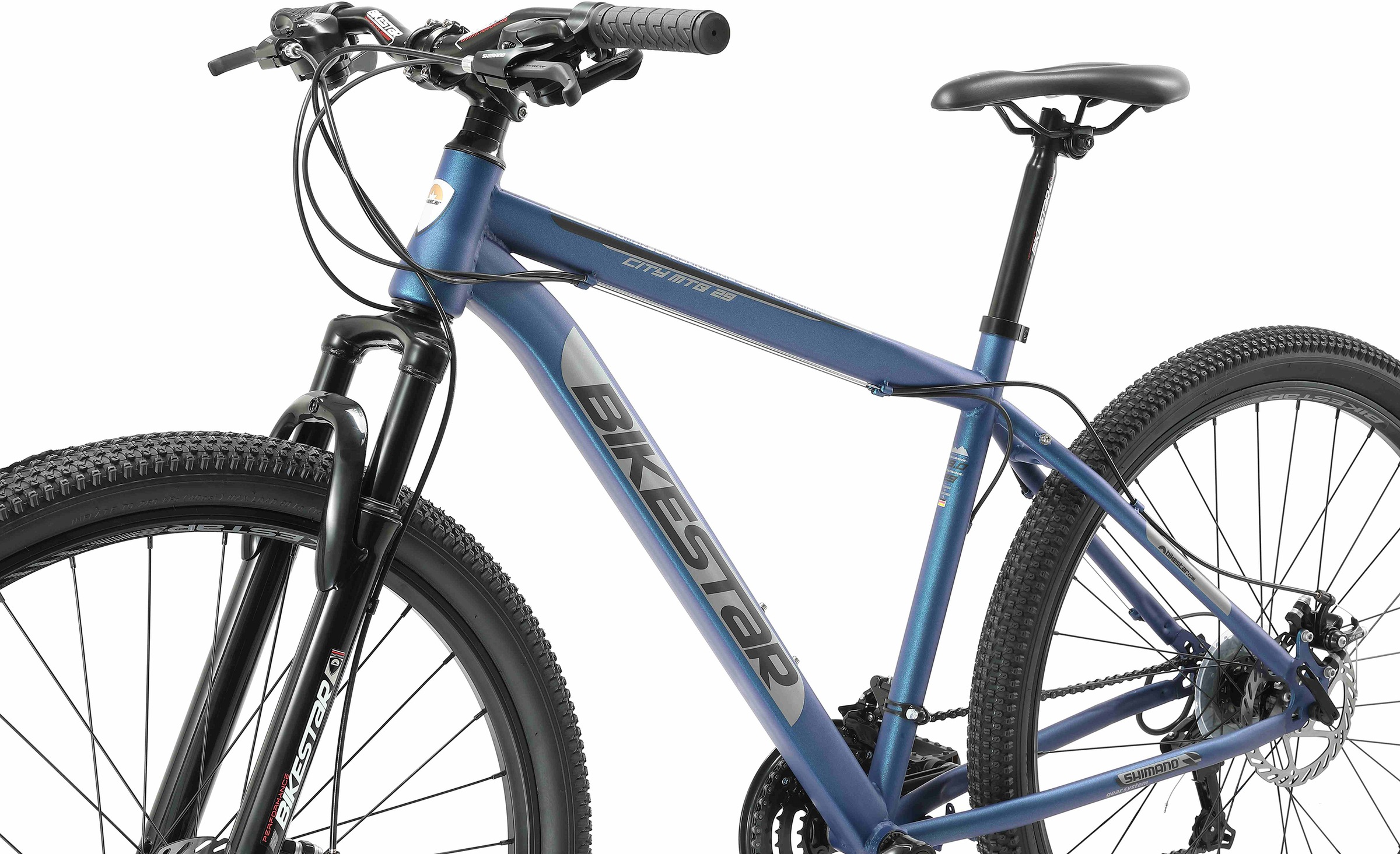 Bikestar Mountainbike, 21 Gang, Shimano, RD-TY300 Schaltwerk, Kettenschaltung, für Damen und Herren, Kettenschaltung