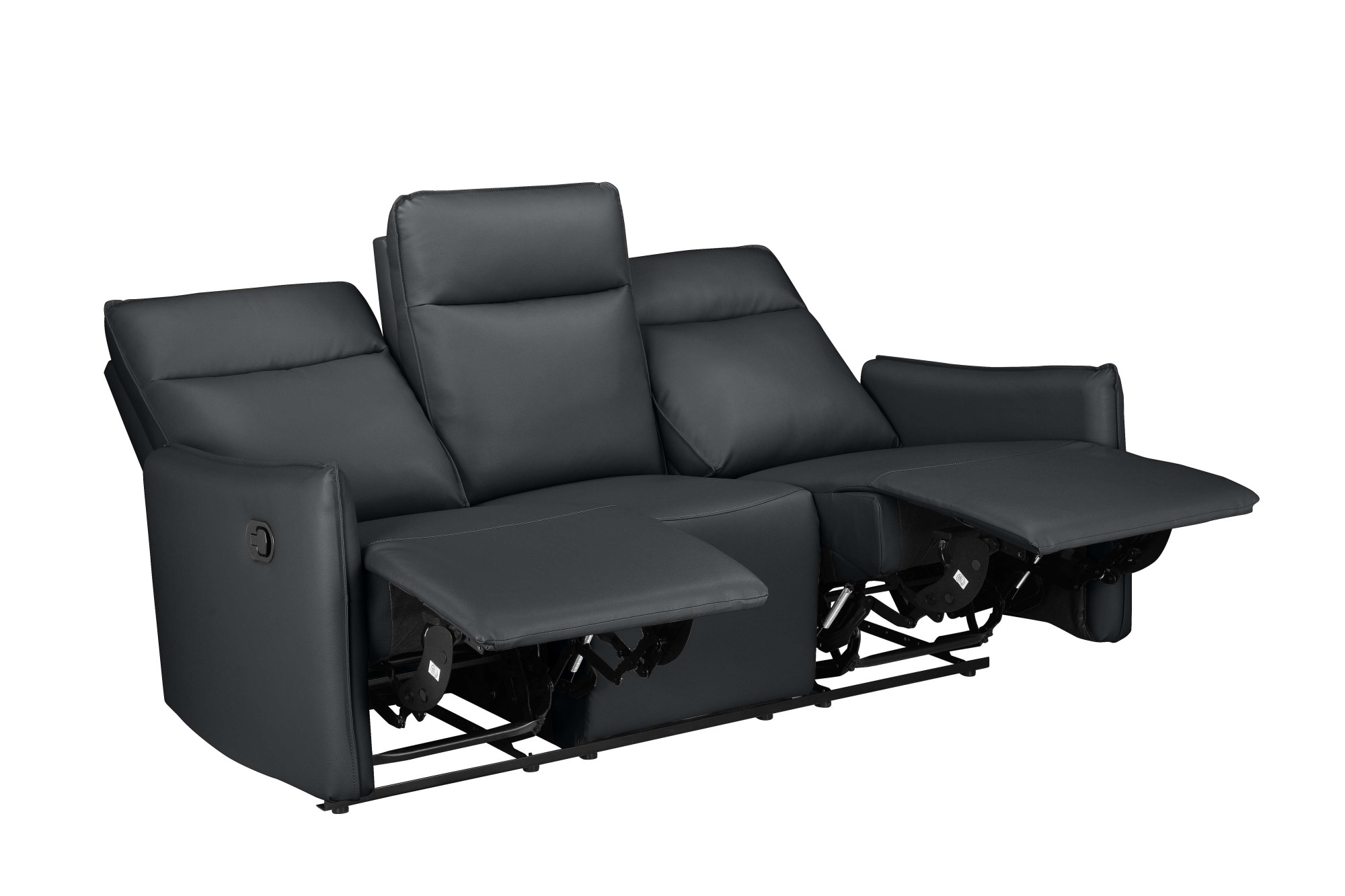 Dorel Home 3-Sitzer »Lugo, Kinosofa mit Reclinerfunktion in Kunstleder und Webstoff«, mit manueller Relaxfunktion in 2 Sitzen