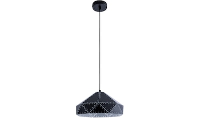 Paco Home Pendelleuchte »SAYID«, 1 flammig-flammig, Hängelampe Esszimmer  Esstischlampe Steampunk Lampe Textilkabel E27 | BAUR