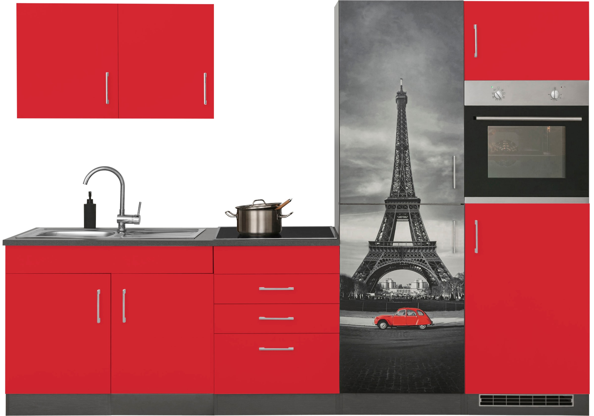 KOCHSTATION Küchenzeile "KS-Paris – Küchen mit einzigartigen Fotomotiven au günstig online kaufen