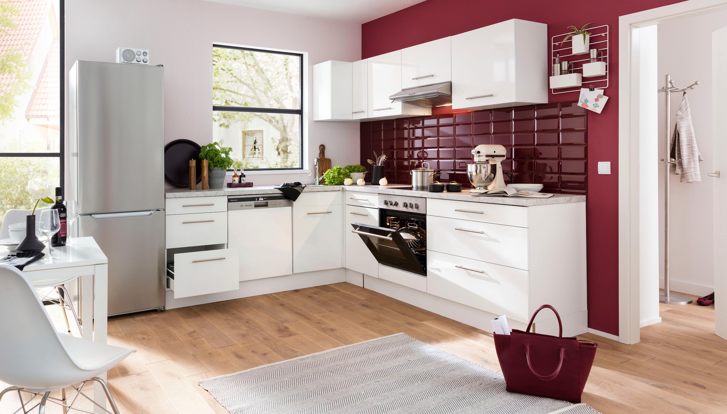 wiho Küchen Spülenschrank »Ela«, Breite 50 cm, höhenverstellbare Füße