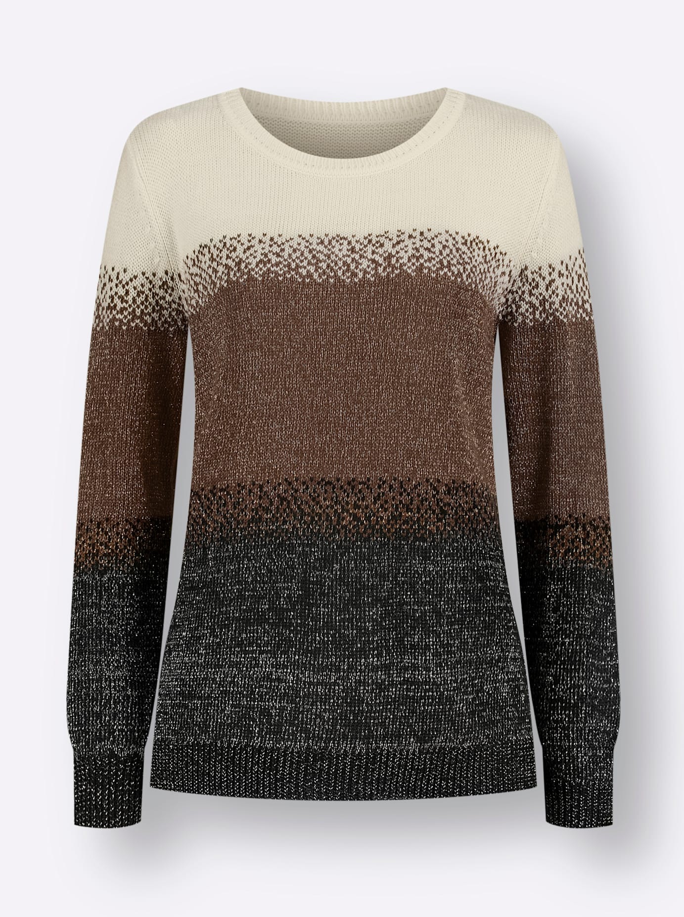 Classic Basics Damen Rundhalspullover Bunt Gr. 44 3