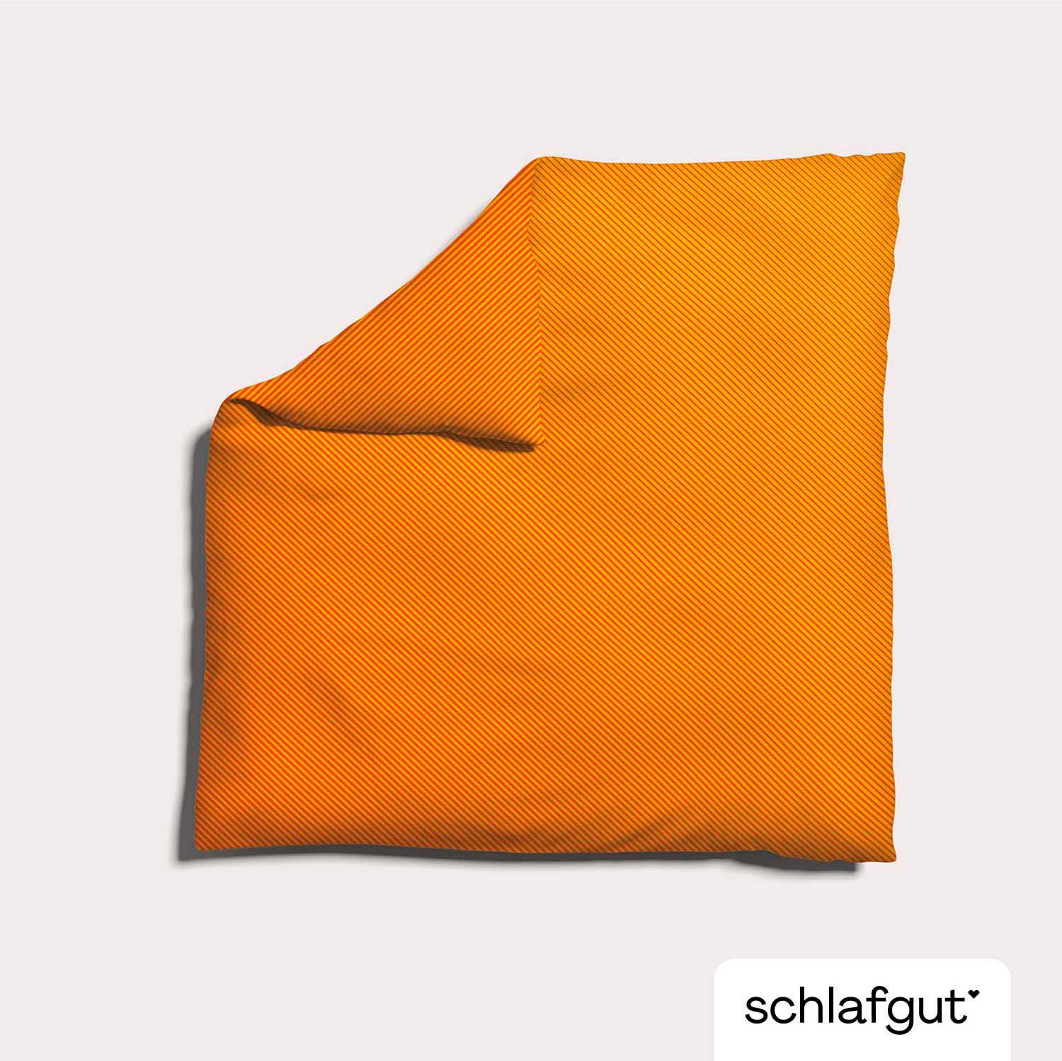 Schlafgut Bettbezug »Woven Satin Fade mit feinen Streifen«, (1 St.), mit Farbverlauf, Mix & Match: passender Kissenbezug erhältlich