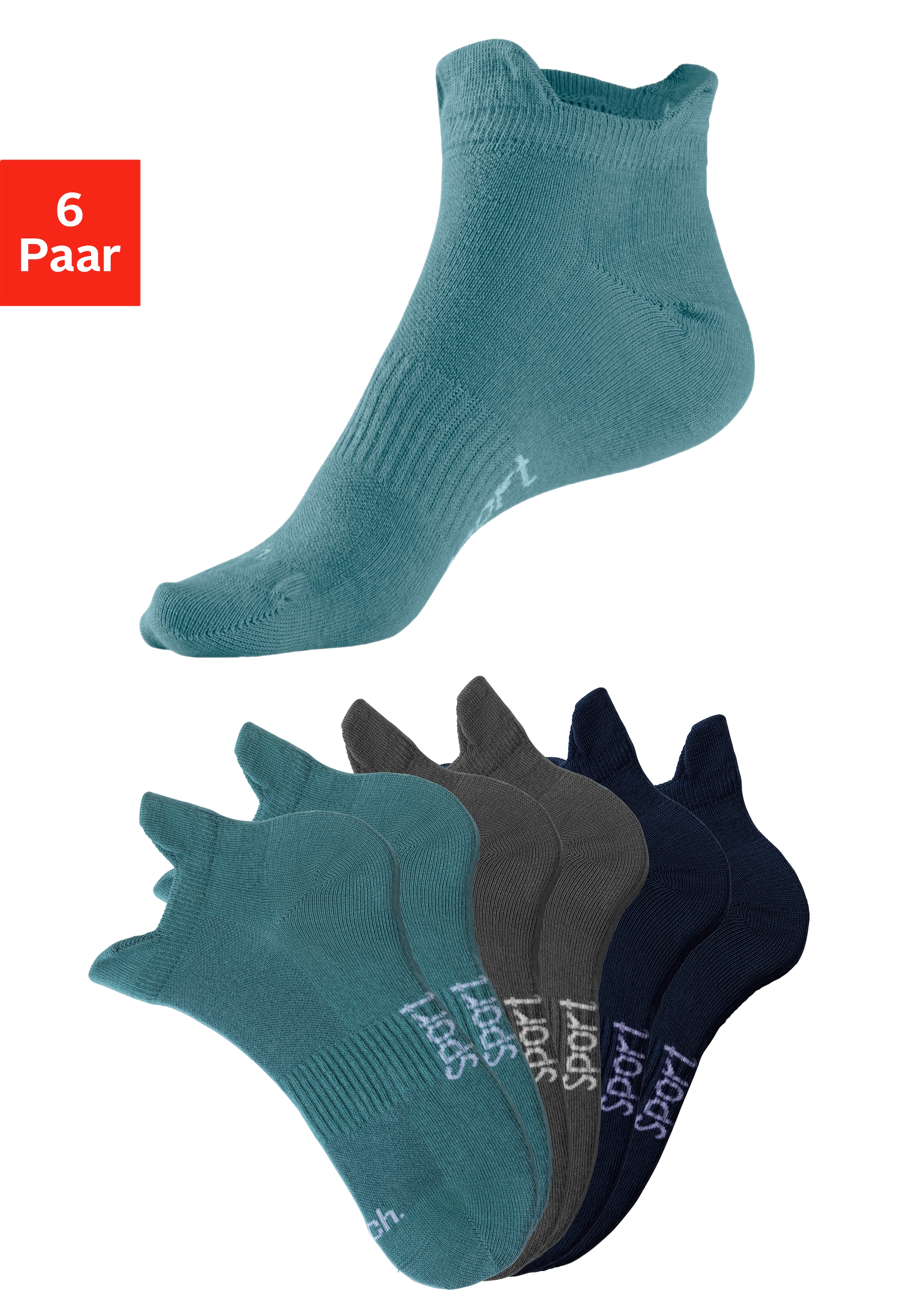 Bench. Sneakersocken (Packung 6 poros) su sub...