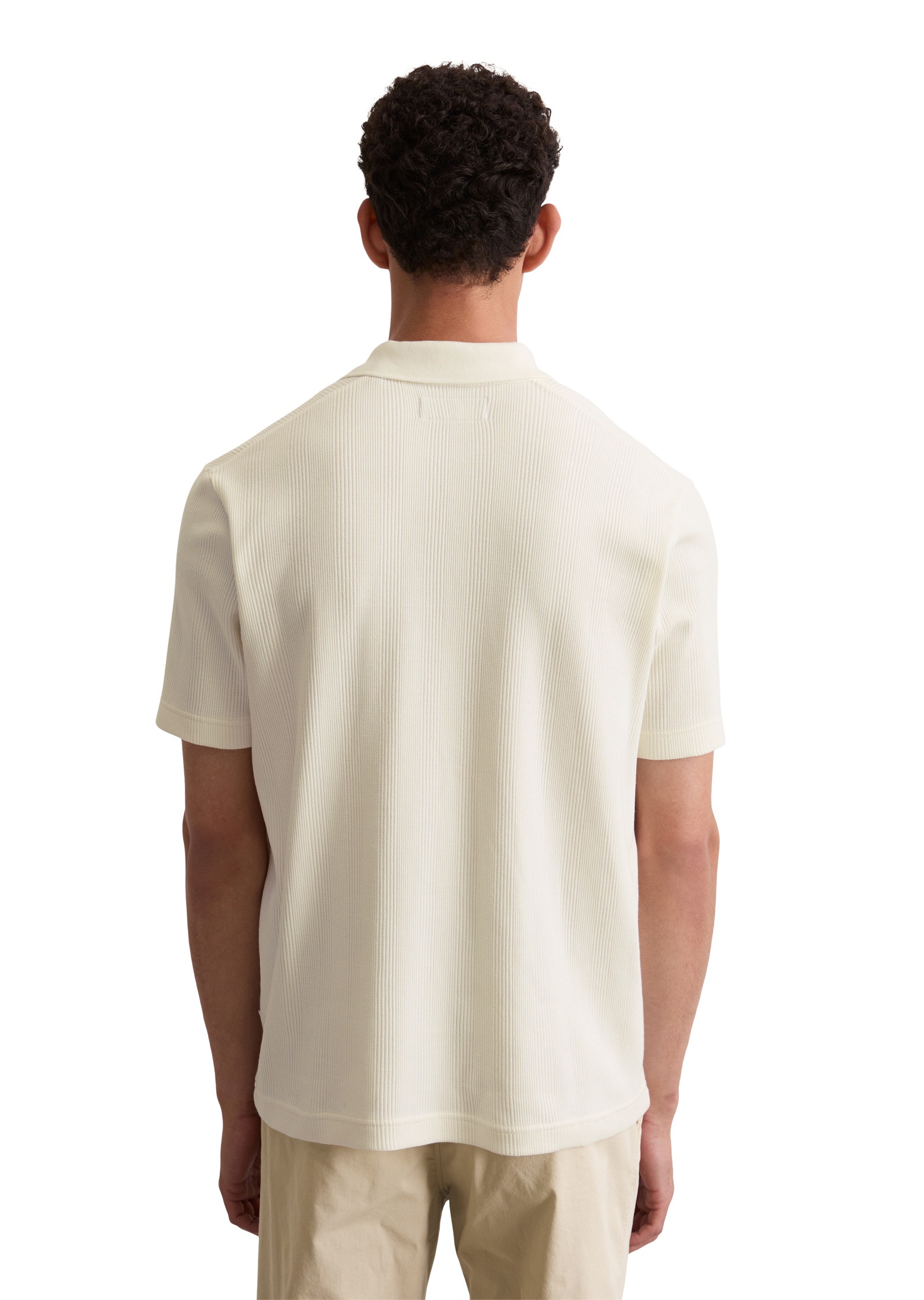 Marc O'Polo Poloshirt »mit elastischer Rippstruktur«