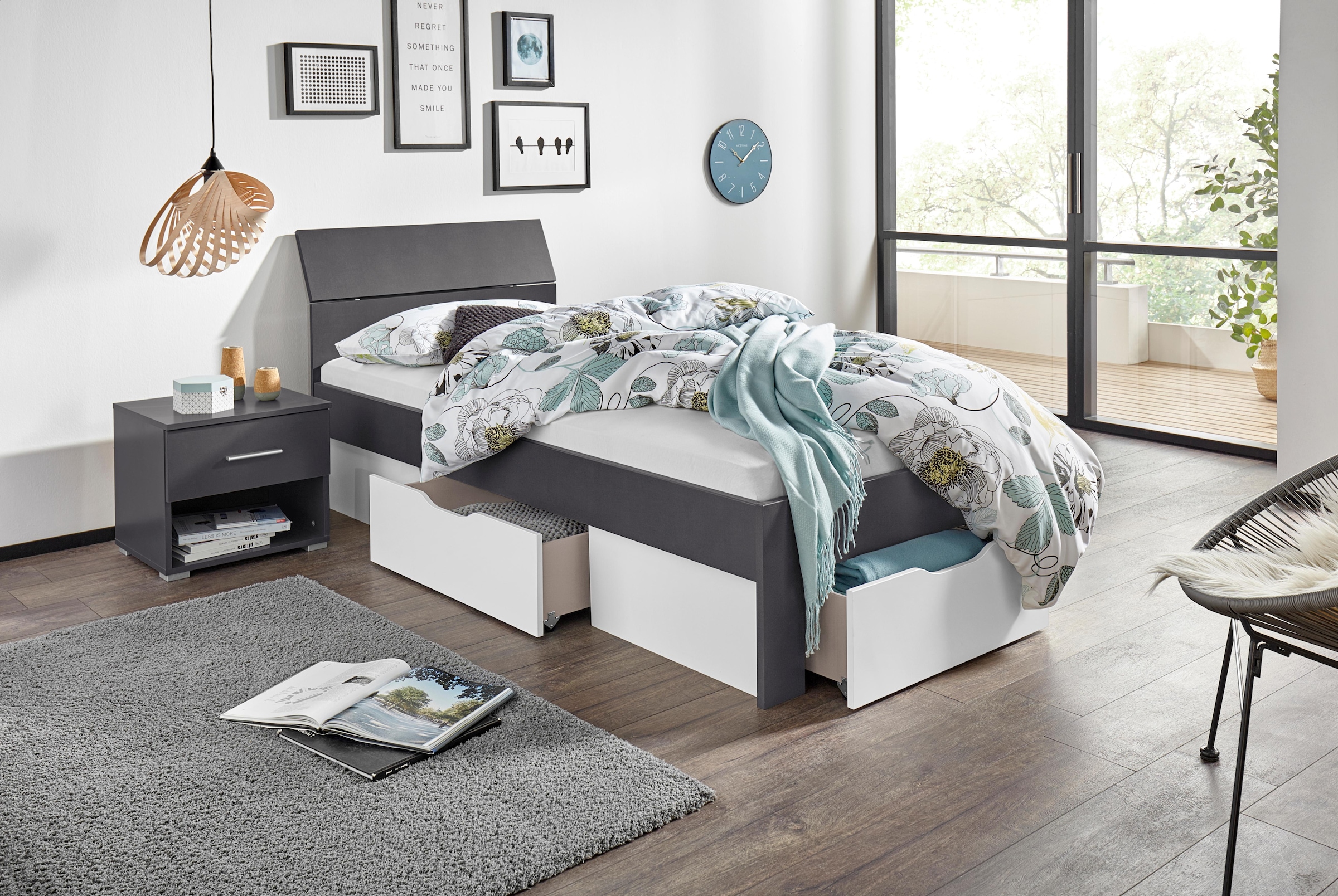 rauch Bett "Einzelbett Doppelbett Stauraum FLEXX Breiten 90/140/180 cm" Ein günstig online kaufen