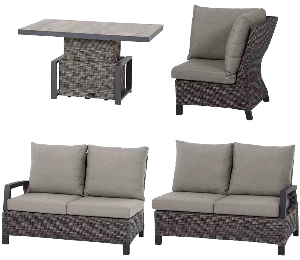 Siena Garden Gartenlounge-Set "Corido" 4 Stk. tlg. günstig online kaufen