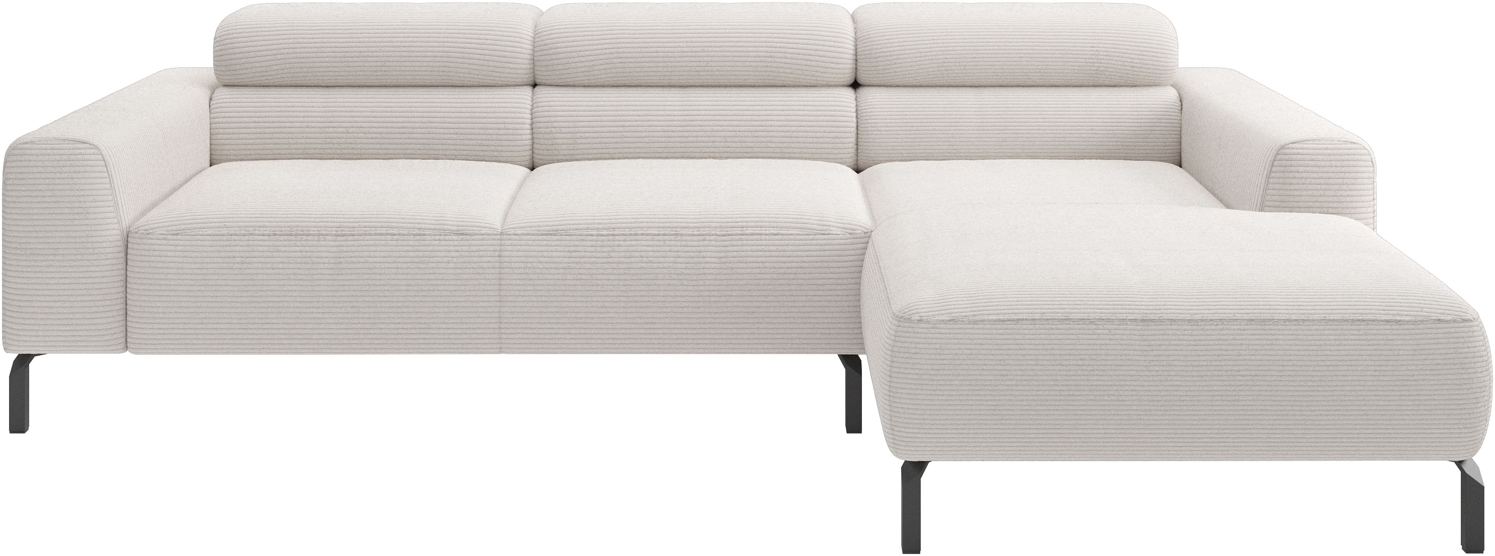 Home affaire Ecksofa "Ecksofa, L-Form, incl. Kopfteilverstellung, Breite 258 cm" wahlweise elektrische Sitztiefenverstellung