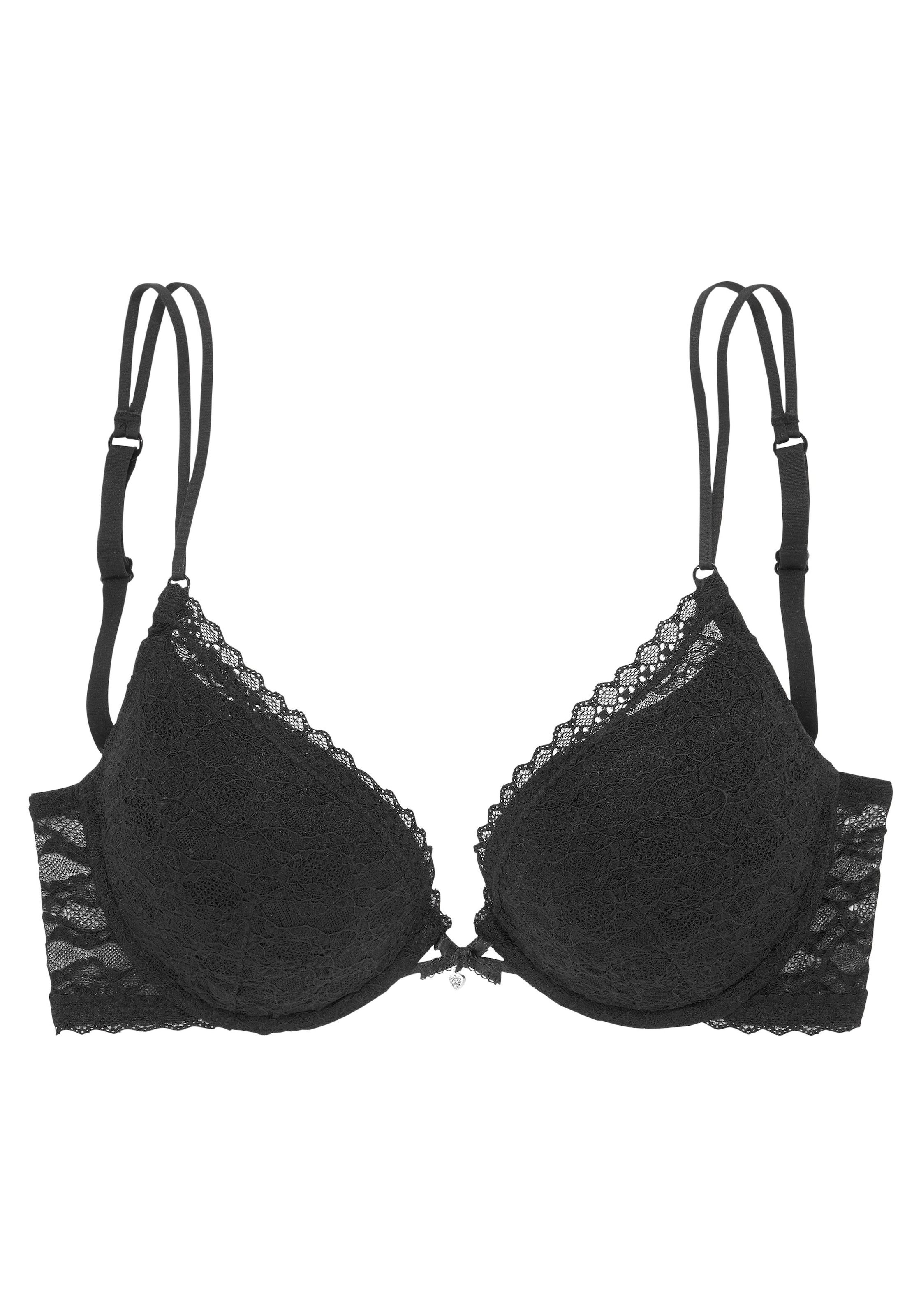s.Oliver Push-up-BH »Clarissse«, mit feiner Spitze und Trägern in Bänder-Optik