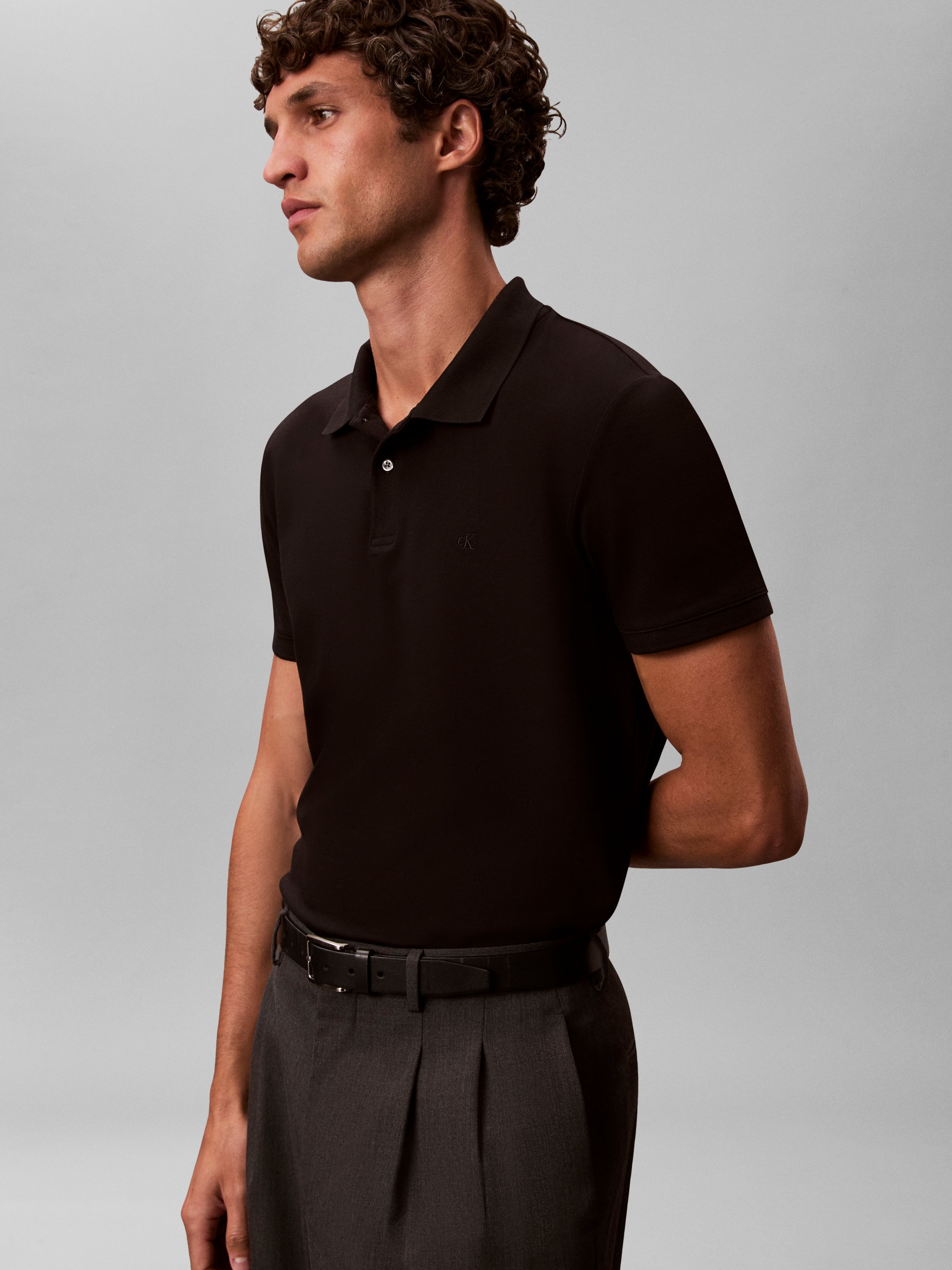 Calvin Klein Poloshirt »SS SLIM REFINED PIQUE POLO«, slim fit
