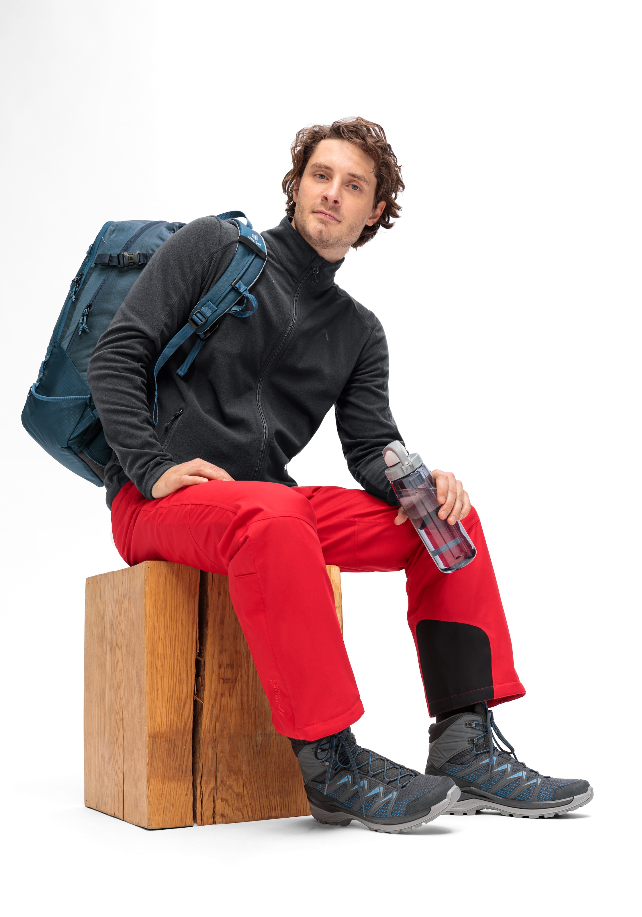 Maier Sports Fleecejacke »Dennis Jacket M«, Herren Midlayer, pflegeleichtes Fleece mit 2 RV-Taschen