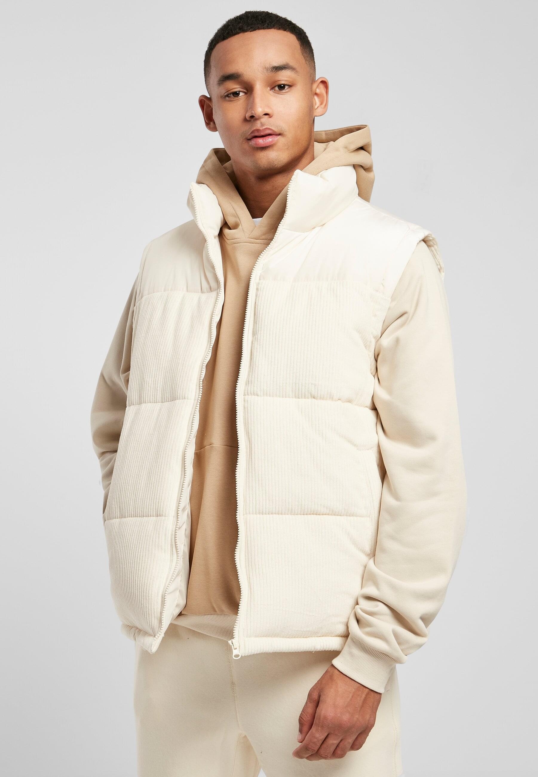 URBAN CLASSICS Jerseyweste »Urban Classics Herren Cord Vest«, (1 tlg.)