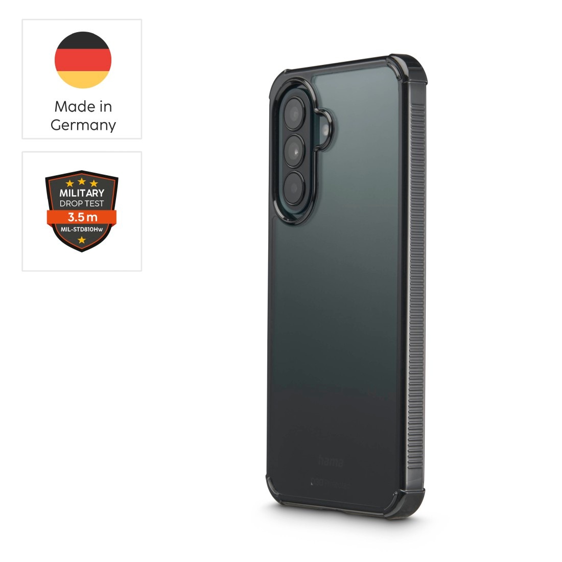 Hama Handyhülle »Handyhülle mit D3O-Technologie für Samsung Galaxy A37 5G« Smartphones D3O-Technologie, Fallschutz 3,5 m, Kratzschutz, Stoßschutz