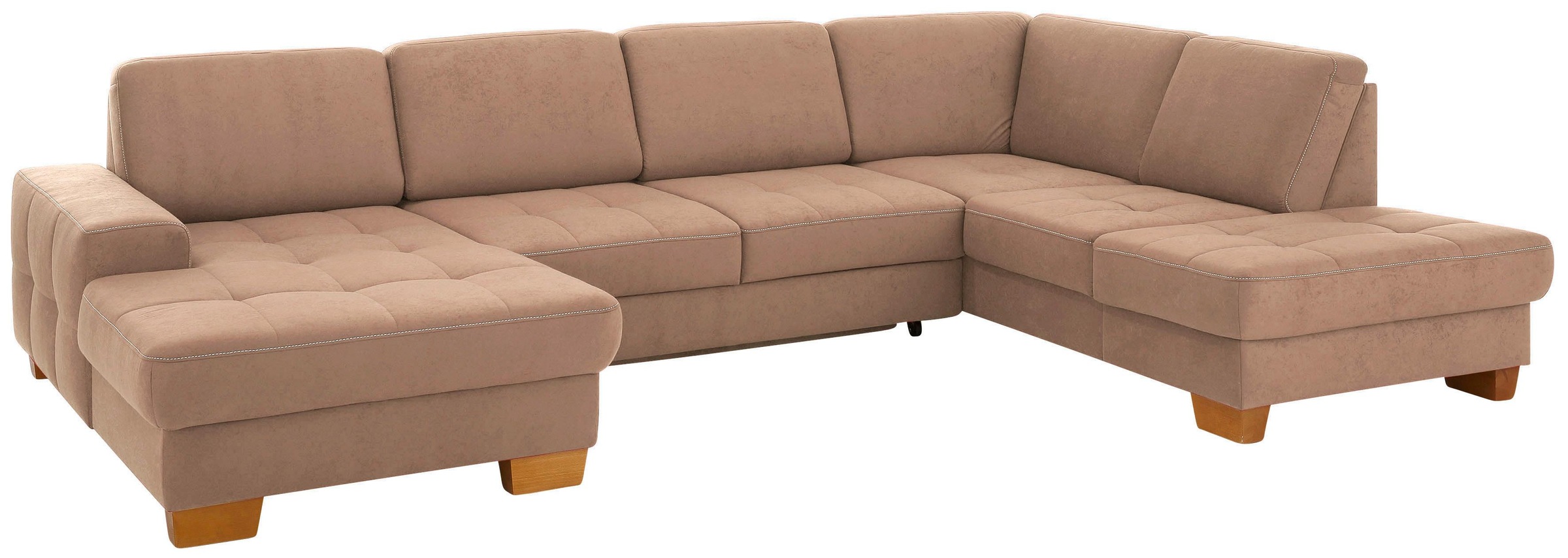 Home affaire Wohnlandschaft "Puccini U-Form" mit Federkern, Sitztiefenverst günstig online kaufen