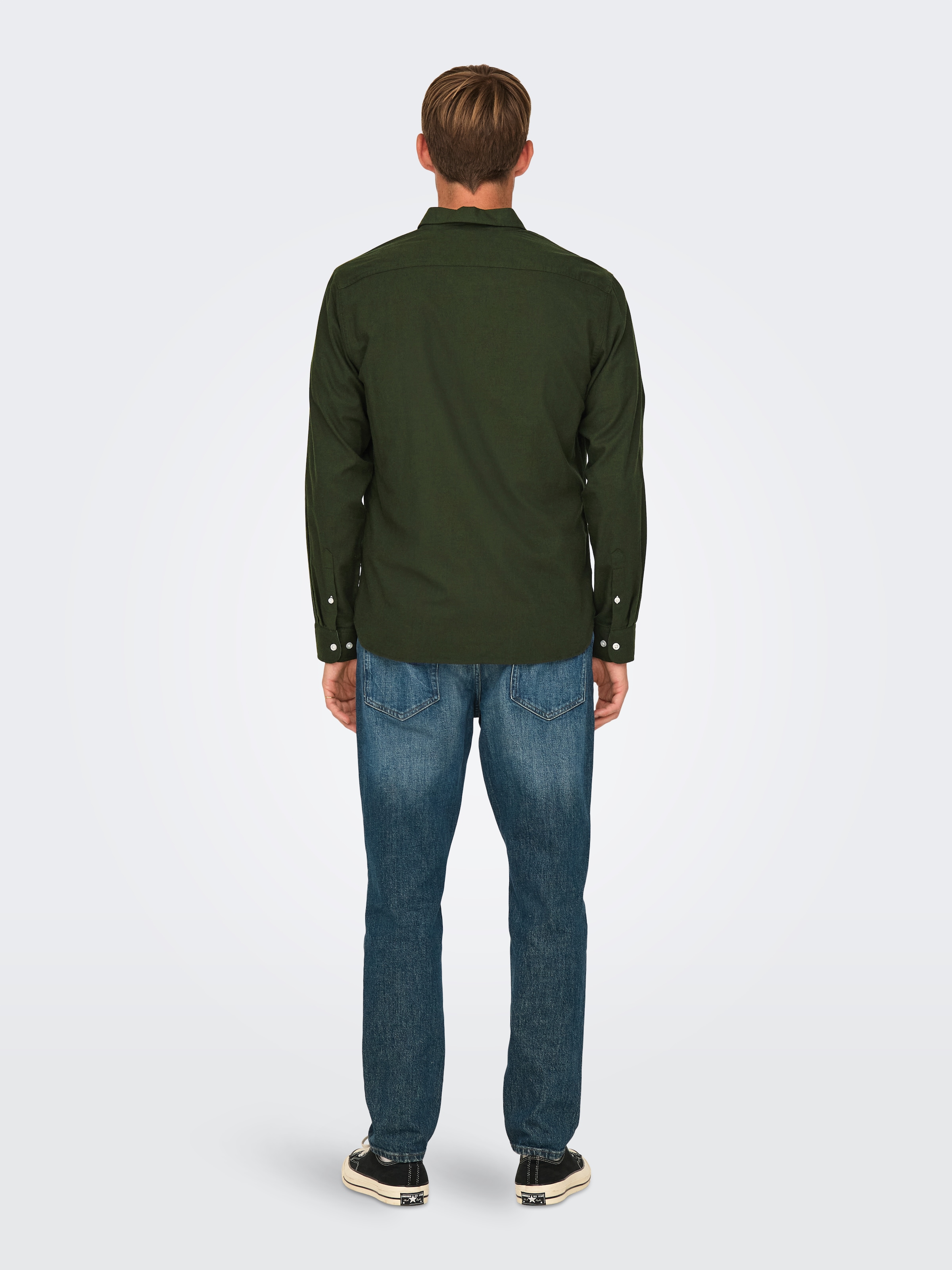 ONLY & SONS Langarmhemd »ONSROAD LIFE REG MELANGE LS SHIRT NOOS«