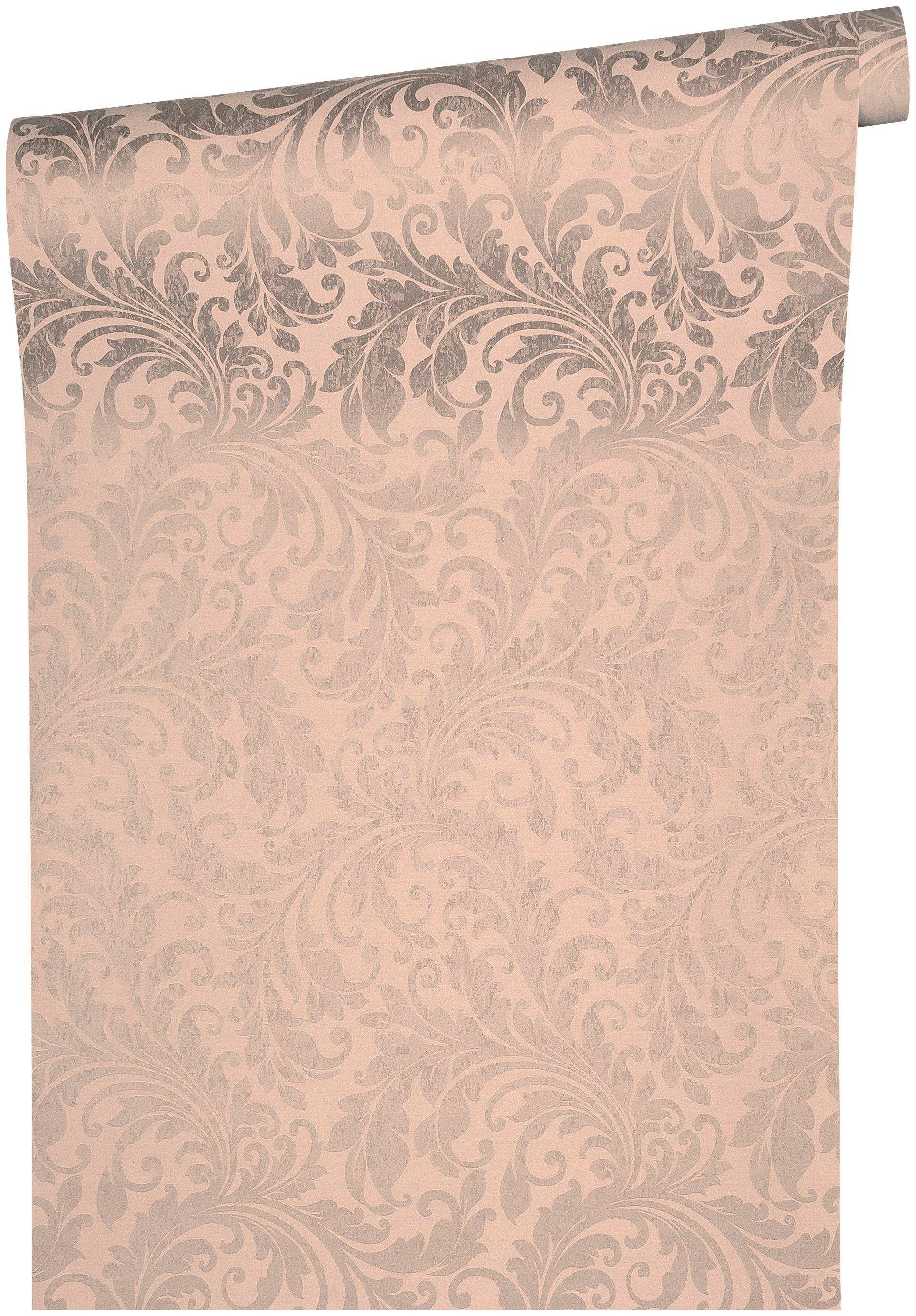 living walls Textiltapete »Di Seta«, Barock-ornamental-gemustert, Klassik Tapete Barock Tapeten Wohnzimmer Schlafzimmer Küche Flur Optik