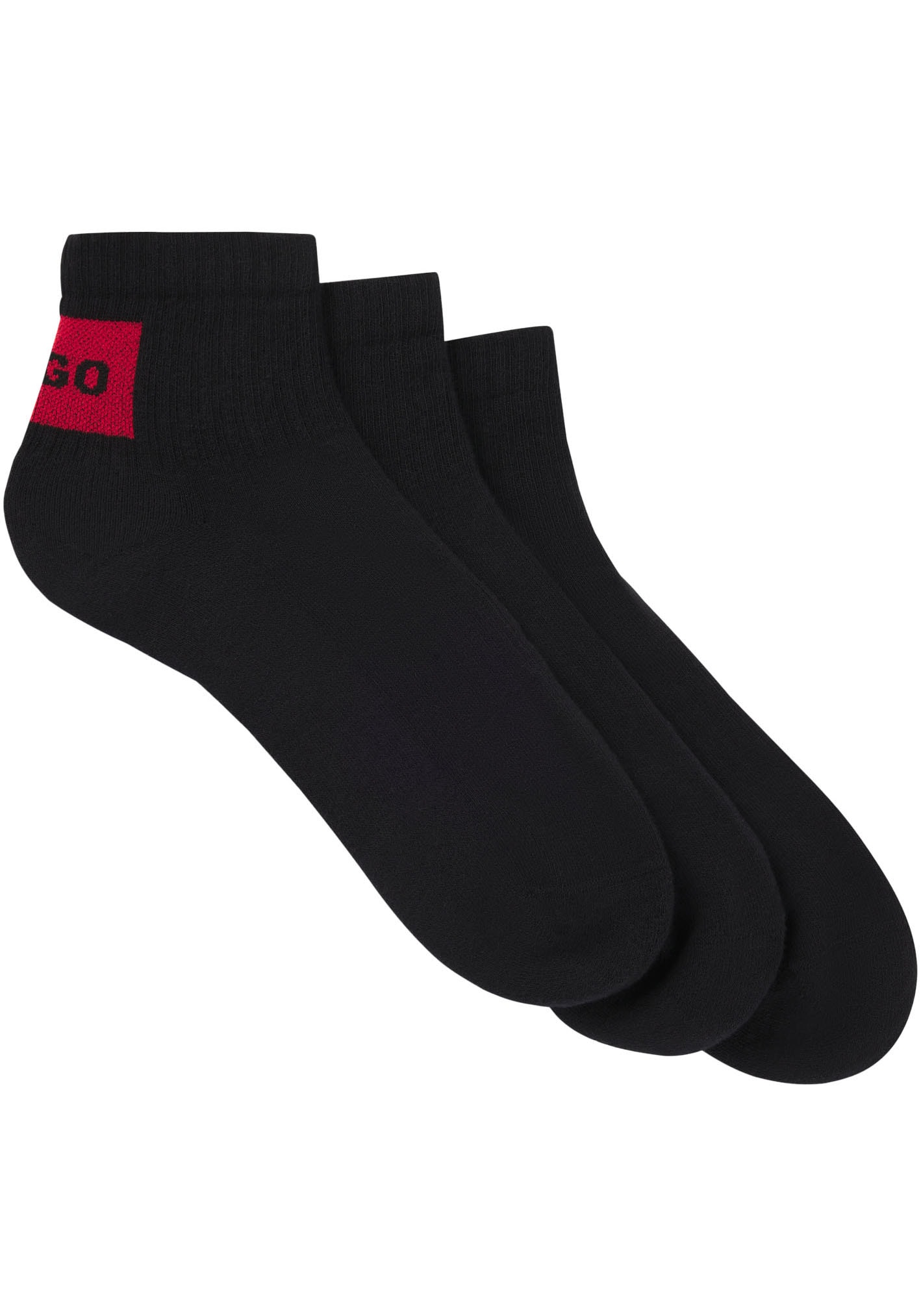 HUGO Underwear Freizeitsocken, (Packung, 3 Paar, 3er), mit kontrastfarbenem günstig online kaufen