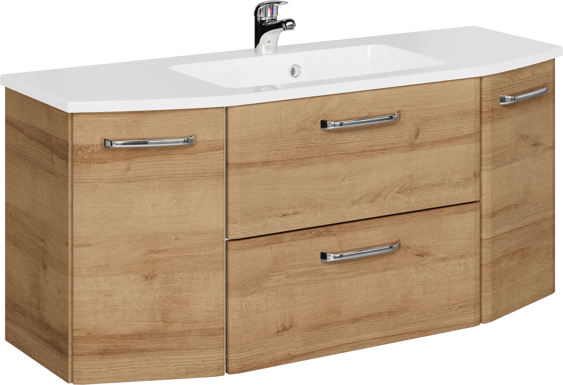 Saphir Waschtisch "Quicket 318, mit Keramikbecken, 112cm breit" 2 Stk. tlg.