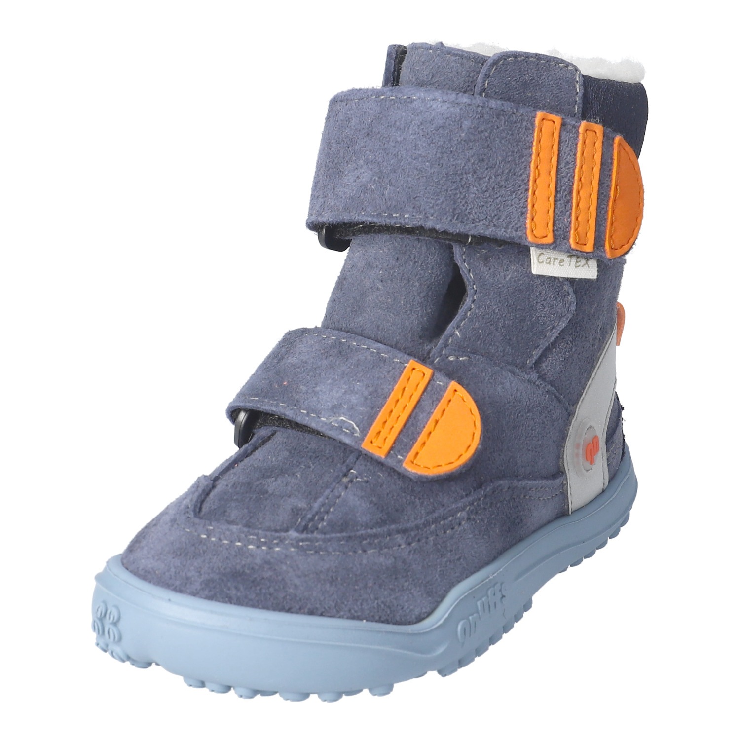 qnuffs Barfußschuh »TANNE«  Klettboots, Winterboots mit praktischem Namensschild an der Ferse