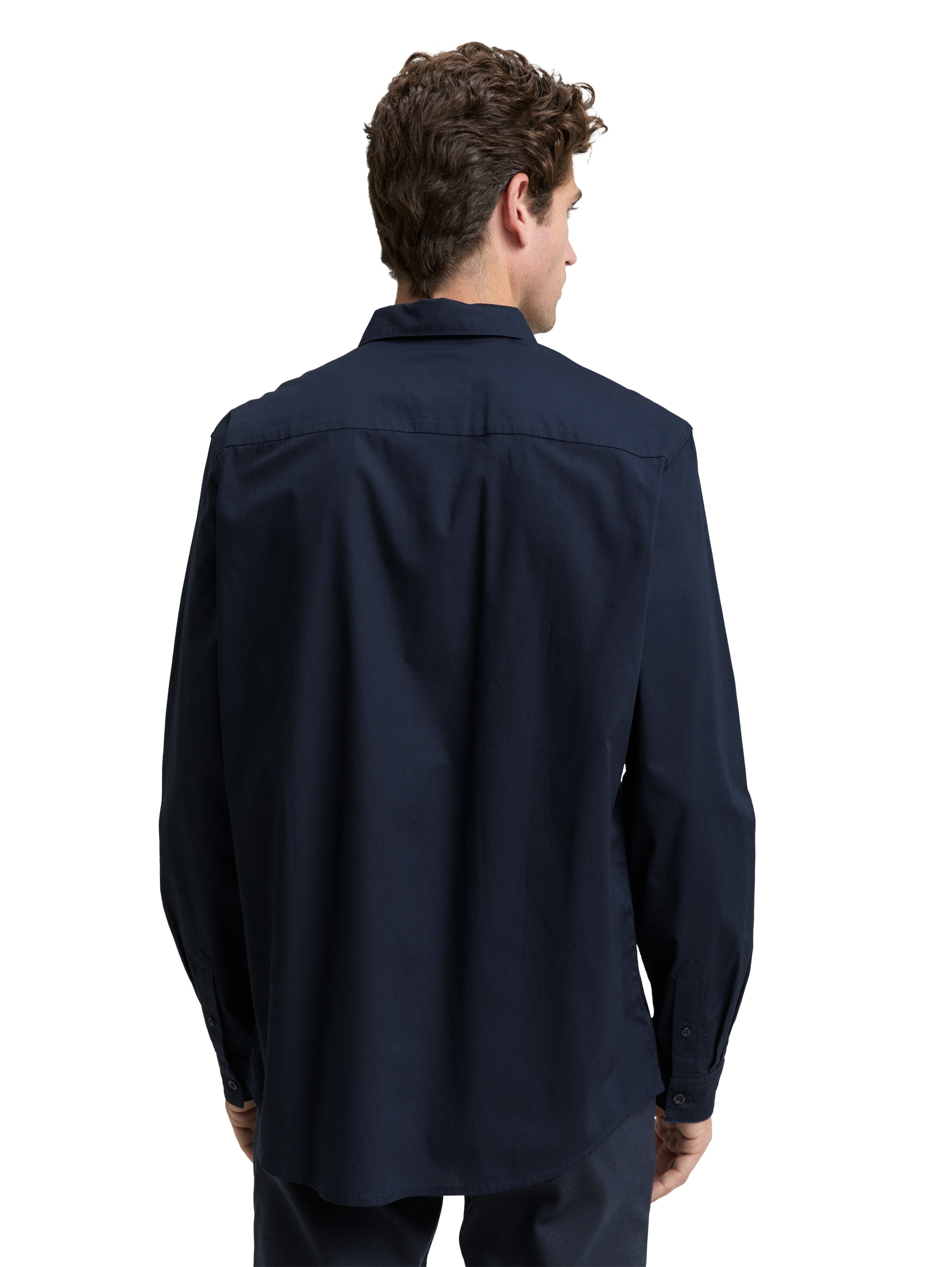 TOM TAILOR Langarmhemd, mit Elasthan