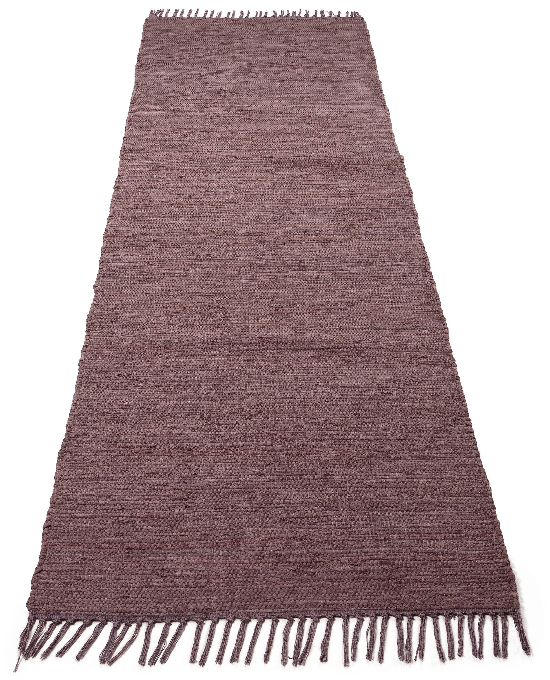 OTTO home Läufer "Handweb Uni, Wendetepich" rechteckig 5 mm Höhe Fleckerlte günstig online kaufen