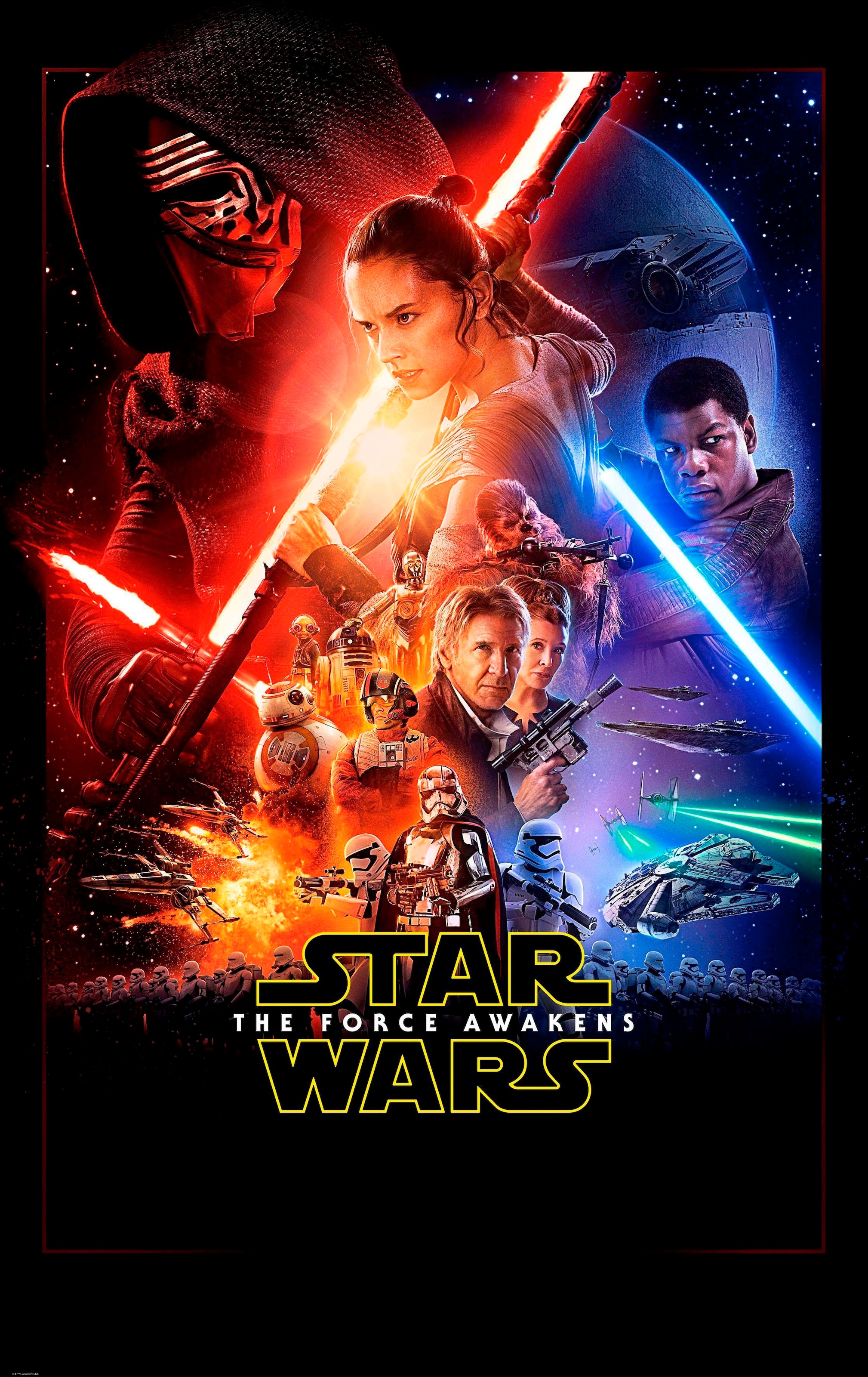 Komar Vliestapete "Star Wars EP7 Official Movie Poster", 120x200 cm (Breite x Höhe), Vliestapete, 100 cm Bahnbreite