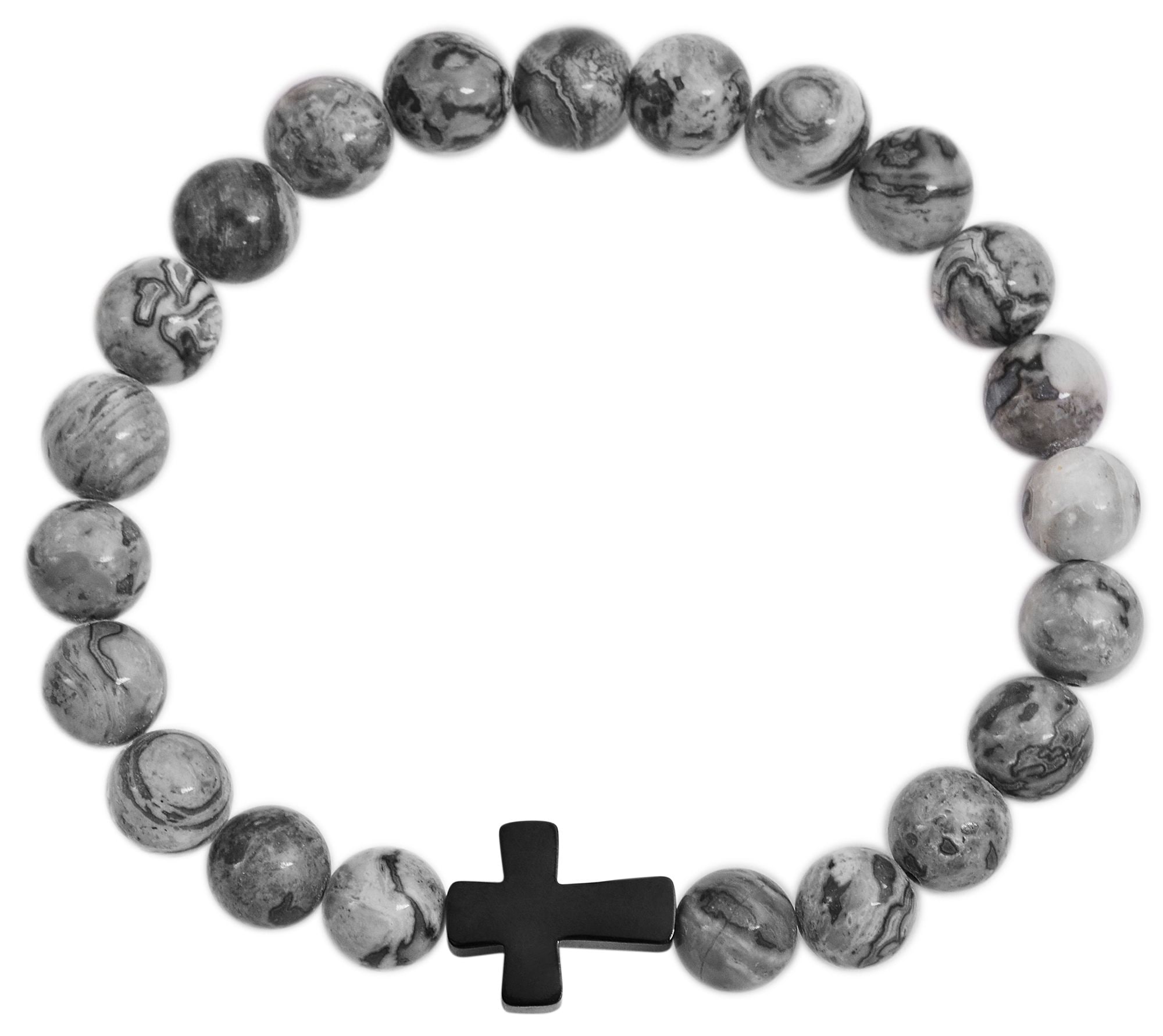 ADELIA ́S Damen Gliederarmband "Armband – Kugelarmband aus Edelstahl mit Perle 18 cm", 18cm, Edelstahl, grau, Edelstahl, Armbänder, Ein stilvolles