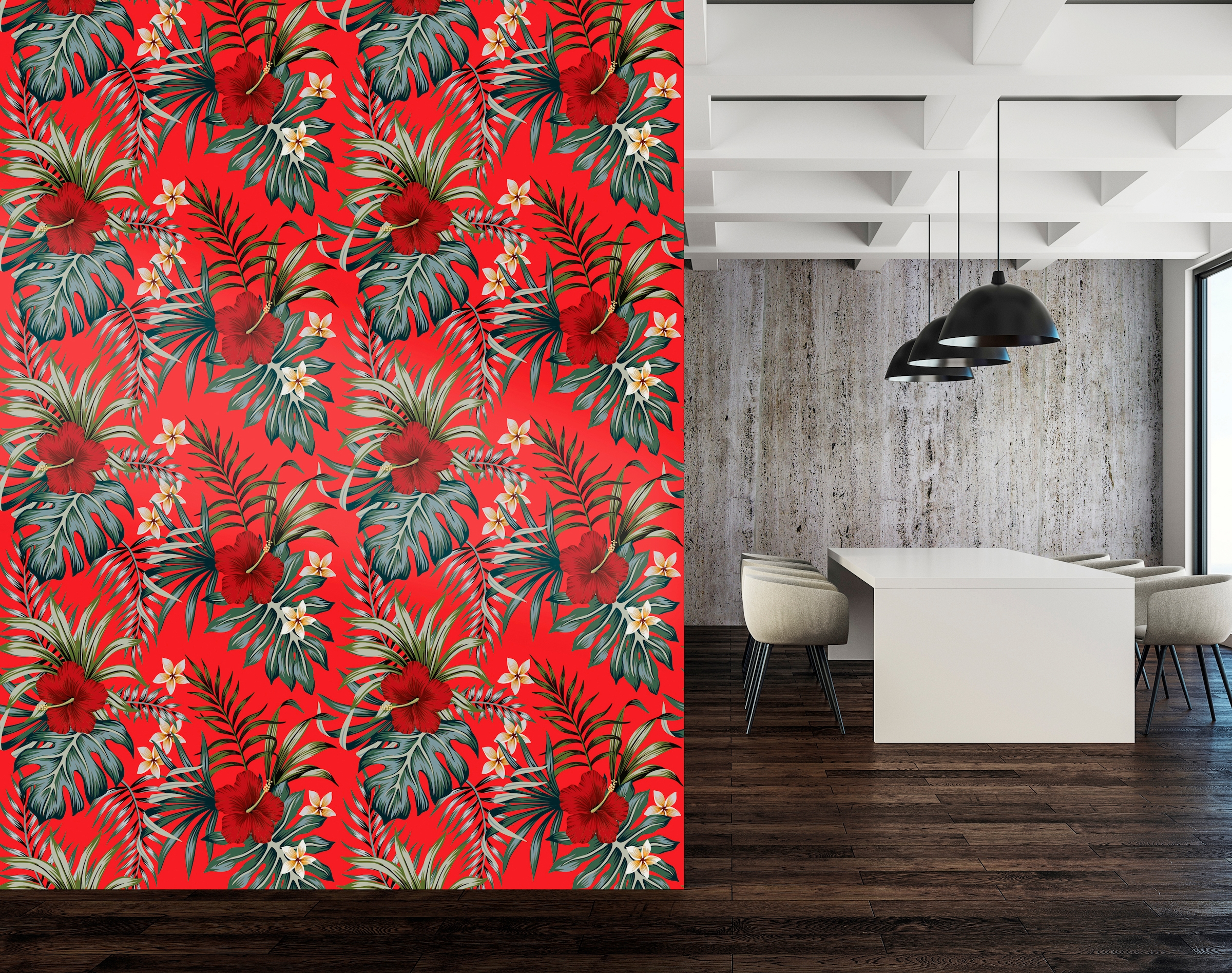 queence Vinyltapete »Johanna«, bedruckt-Motiv-botanisch-floral-gemustert-natürlich, 90x250cm, selbstklebend, kinderleichte Anbringung, Sticker