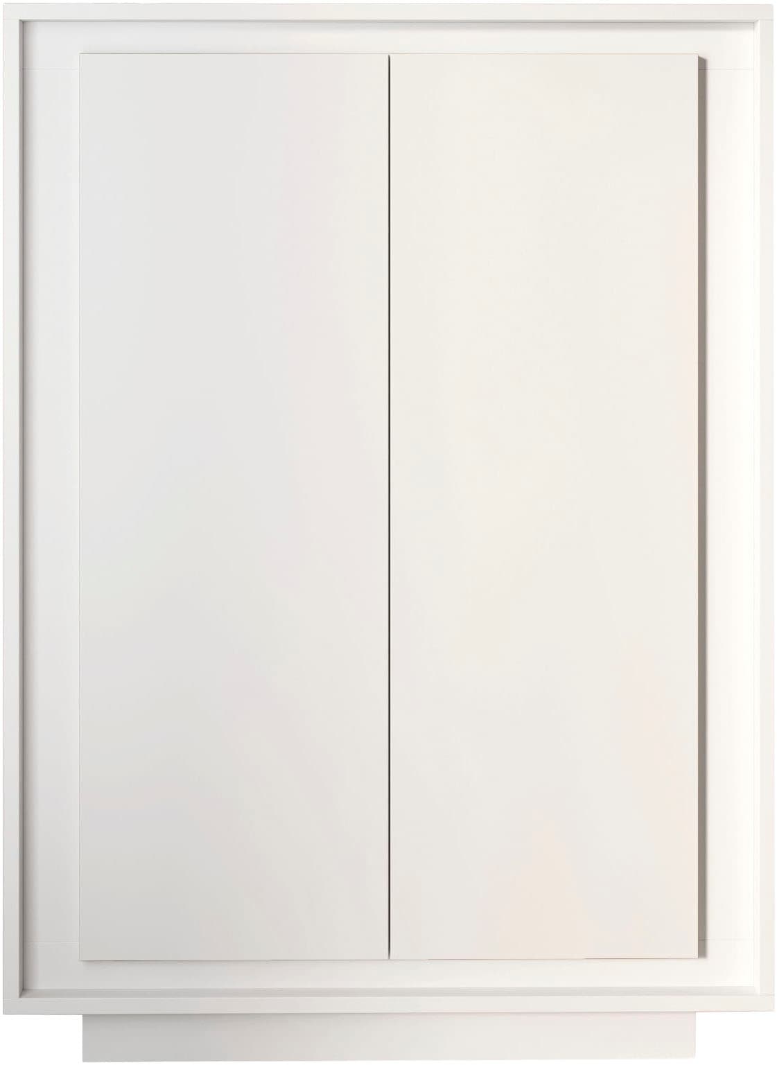 Home affaire Highboard "Sky, B/H 106/171 cm, Stauraumschrank/Hochkommode, 2 Türen" Softclosing, Korpus & Front 22 mm stark, Rahmen-Optik