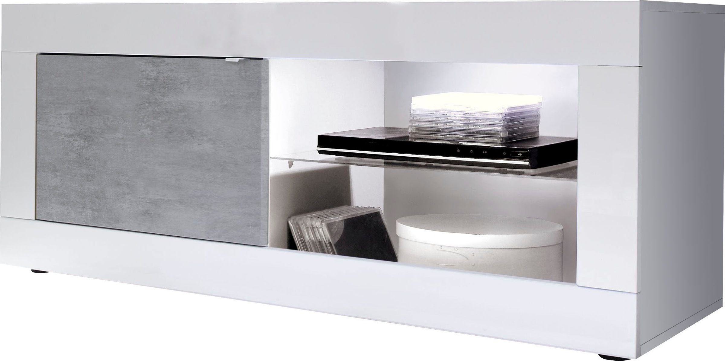 Home affaire Lowboard "Basic Breite 140 cm, TV-Board 1 Tür, 2 offene Fächer günstig online kaufen